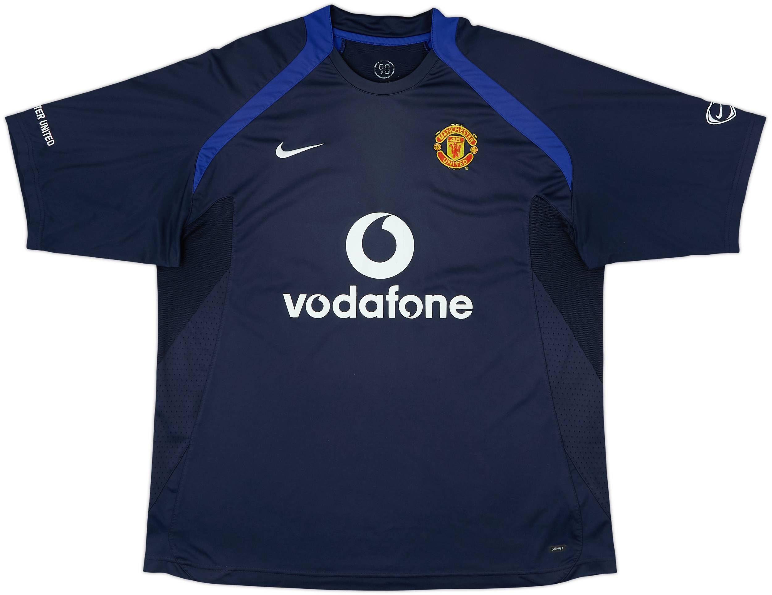 NIKE / MANCHESTER UNITED/VODAFONEロゴ/ドリルトップ/トップス/L/ポリエステル/BLK 2005-06 Manchester United Nike Training Shirt - 8/10 - (XL)