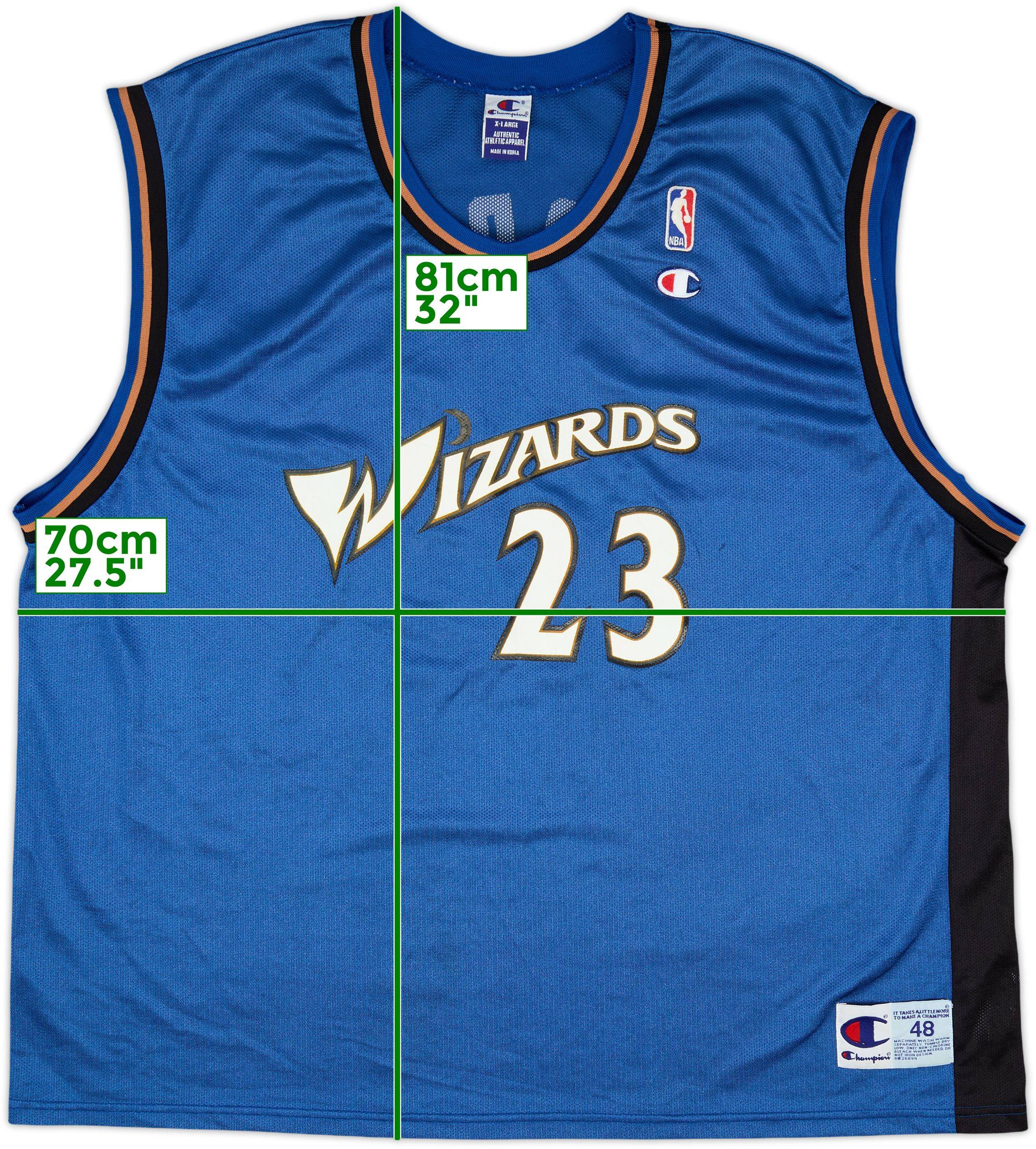 2001-02 Washington Wizards Jordan #23 Champion Away Jersey - 7/10