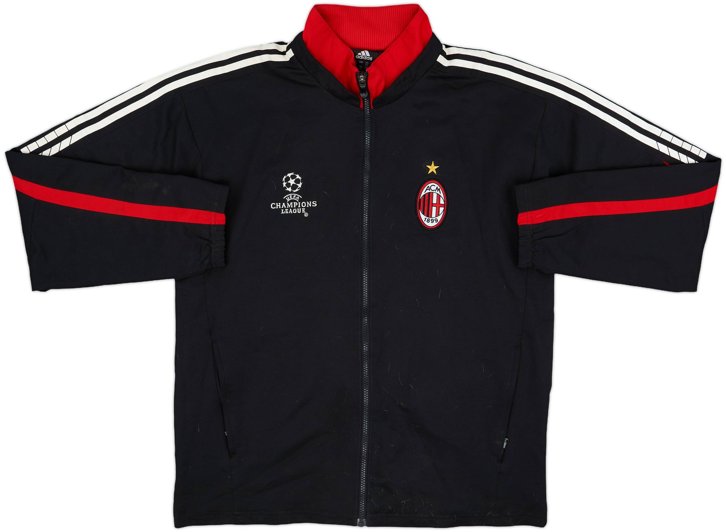 2005-06 AC Milan adidas Track Jacket - 8/10 - (M)