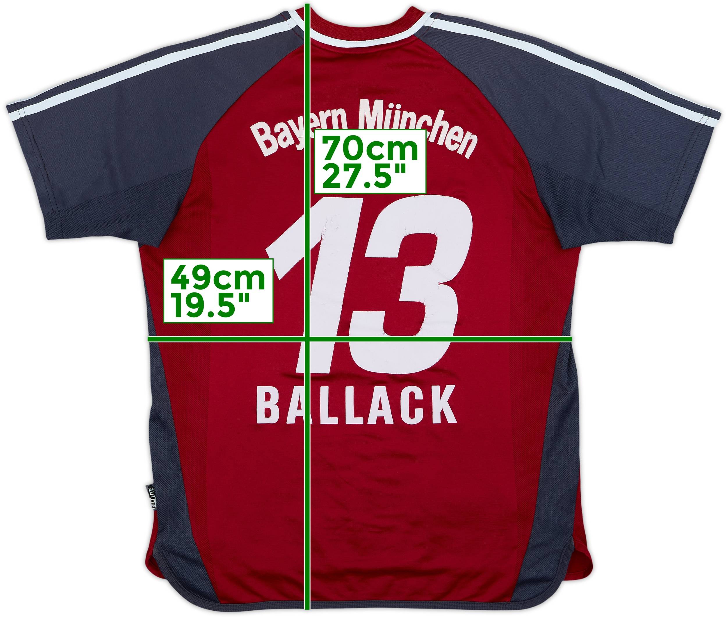 2002-03 Bayern Munich Home Shirt Ballack #13 - 4/10 - (M)