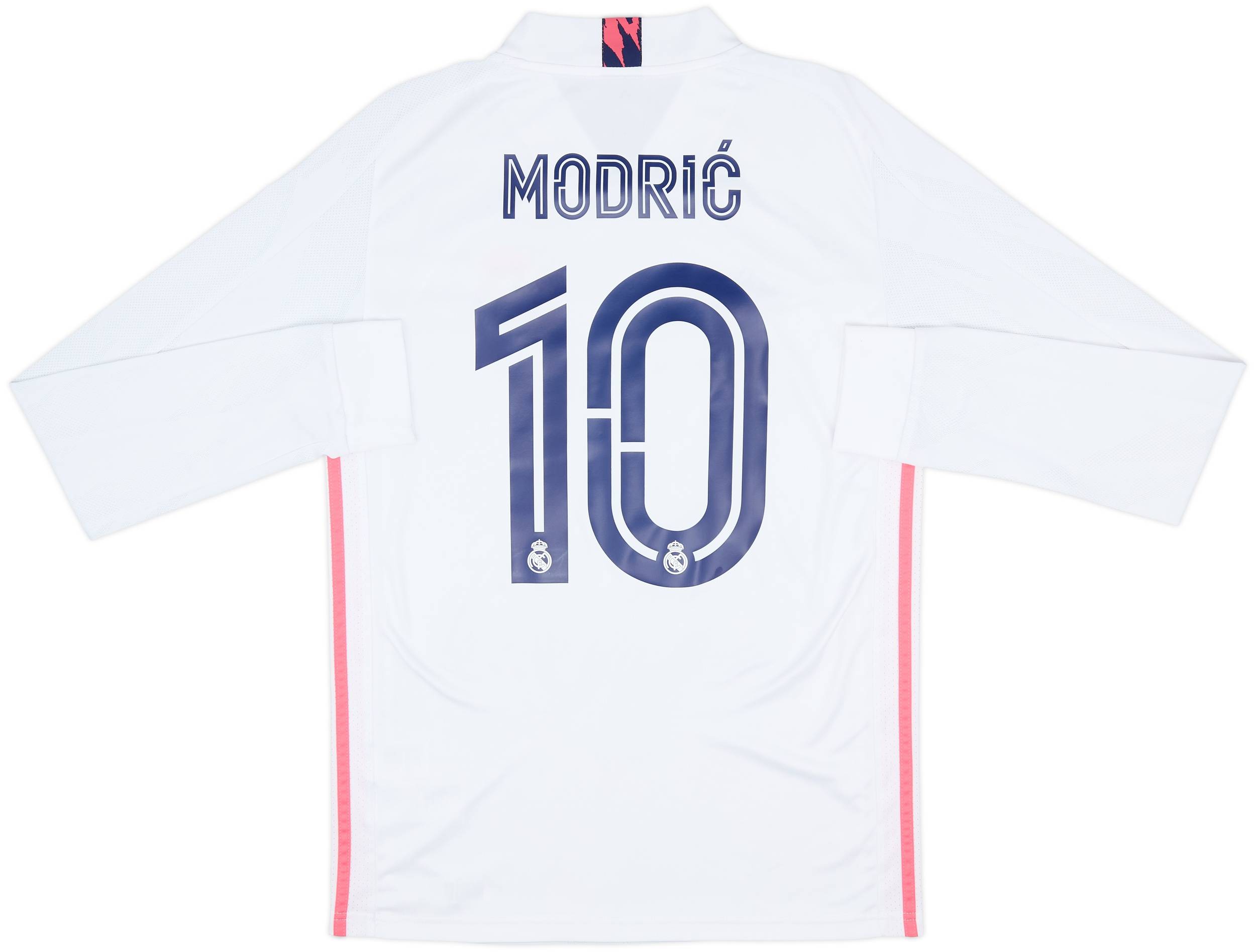 2020-21 Real Madrid Home L/S Shirt Modric #10 - 10/10 - (S)