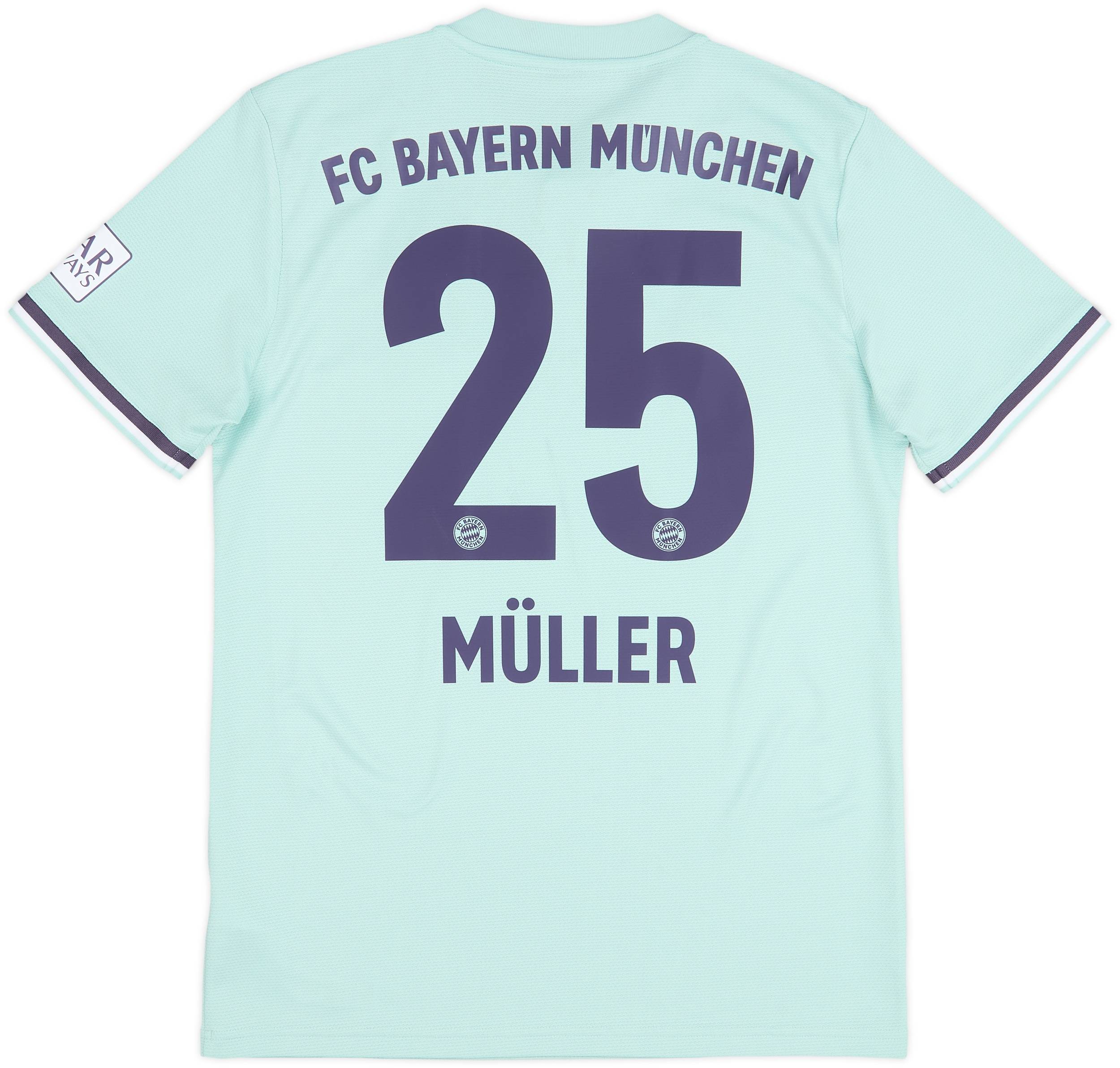2018-19 Bayern Munich Away Shirt Muller #25 - 7/10 - (S)