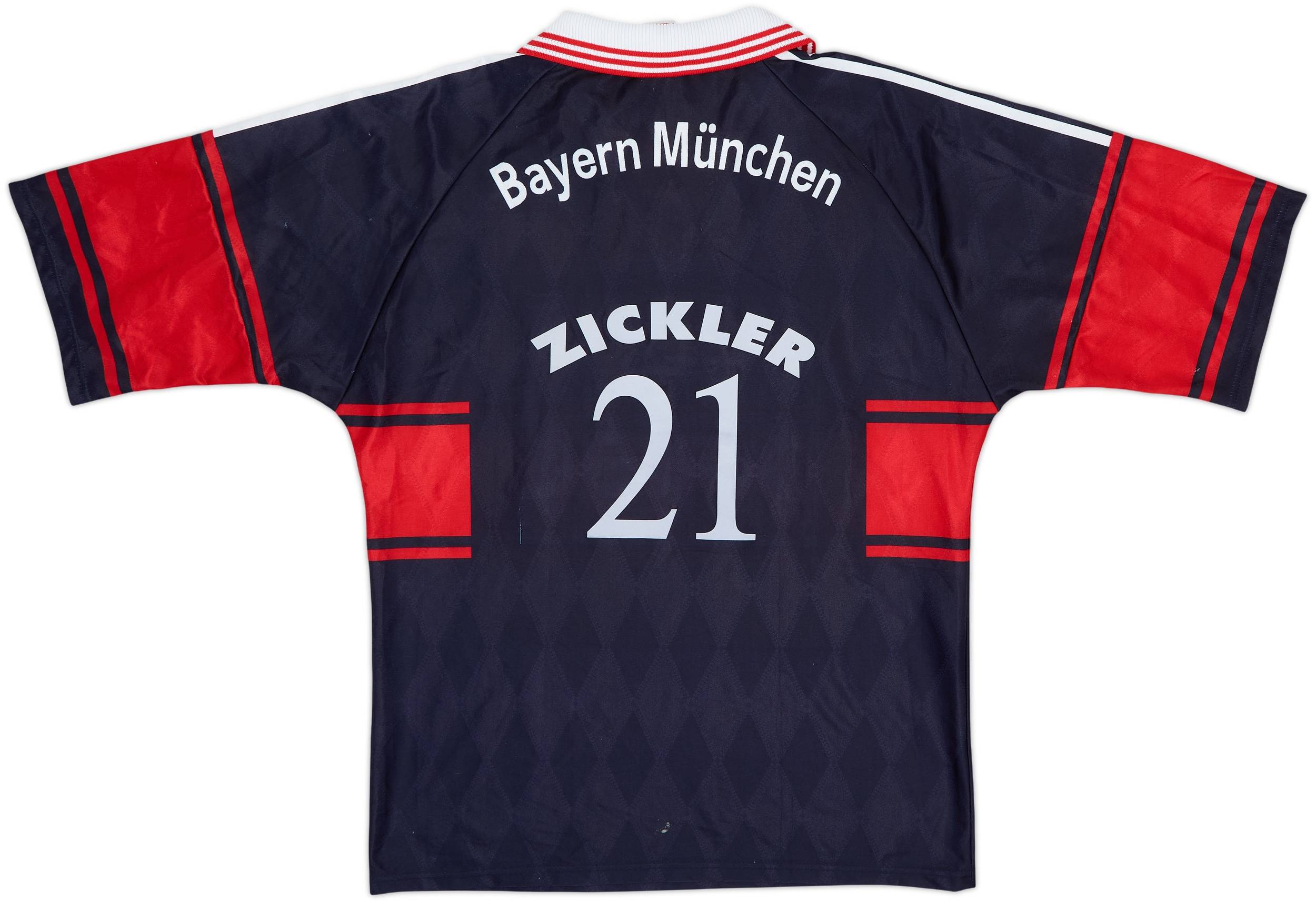 1997-99 Bayern Munich Home Shirt Zickler #21 - 6/10 - (M)