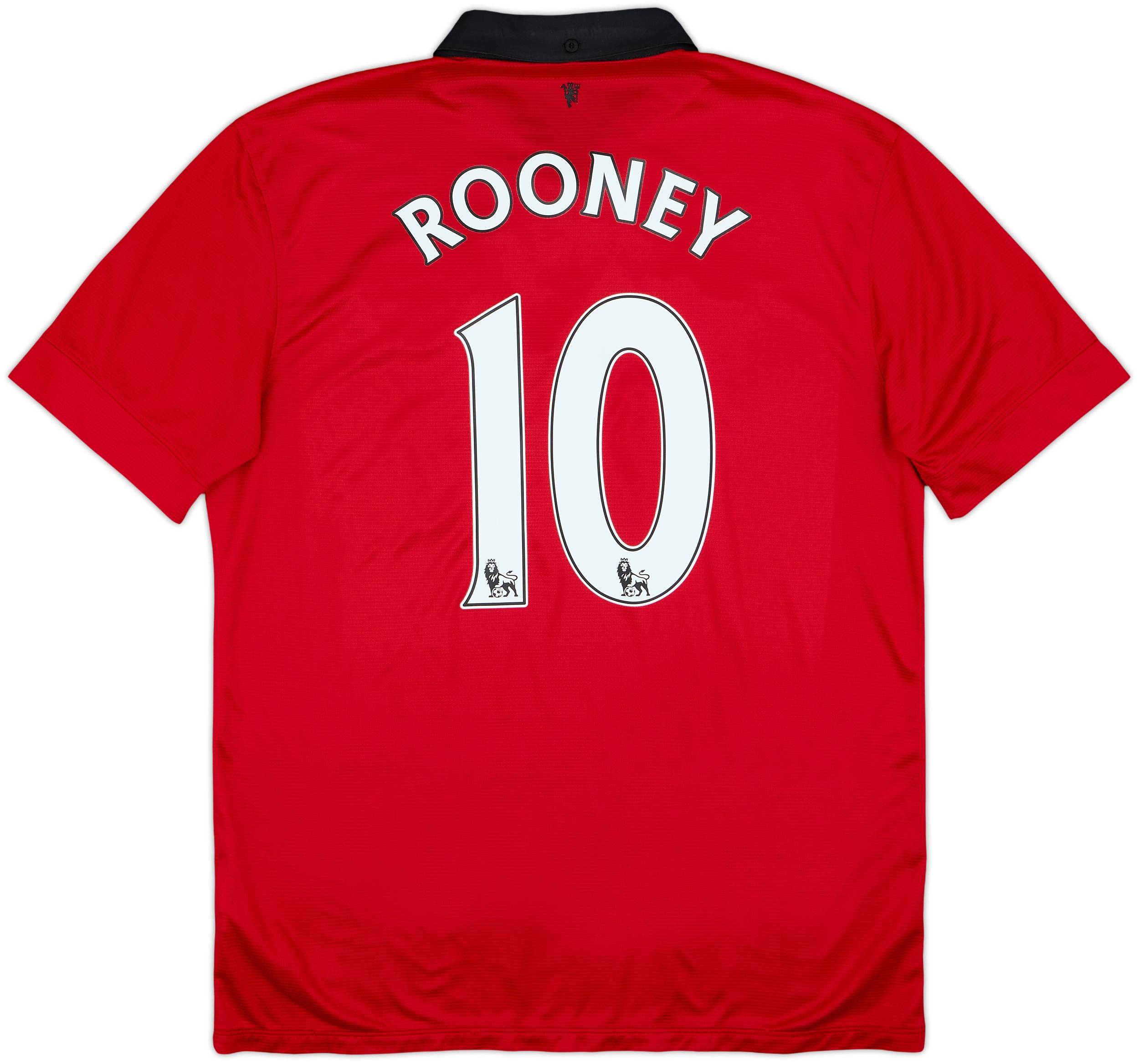 2013-14 Manchester United Home Shirt Rooney #10 - 6/10 - (L)