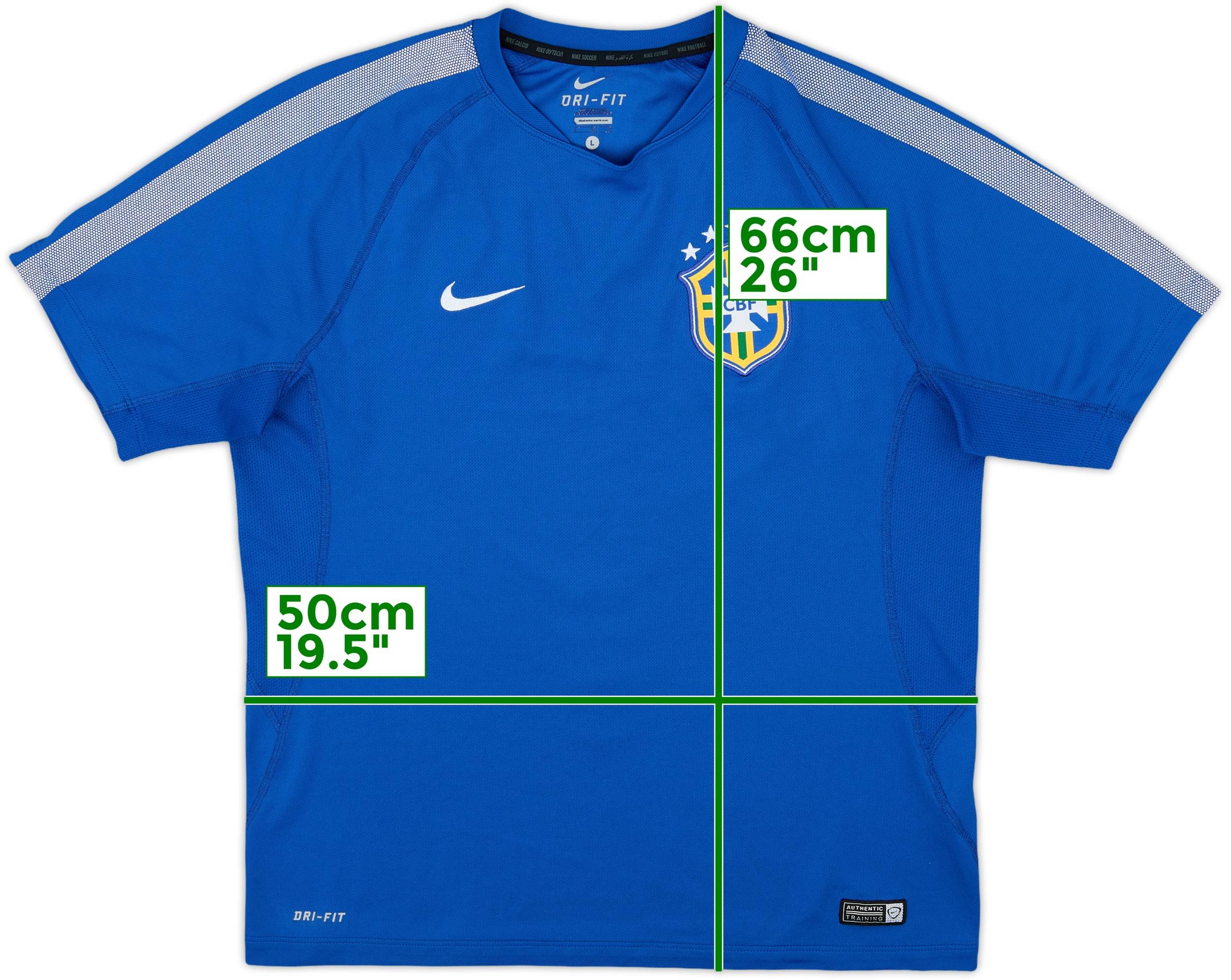 2014 Brazil Nike Training Shirt - 8/10 - (L)