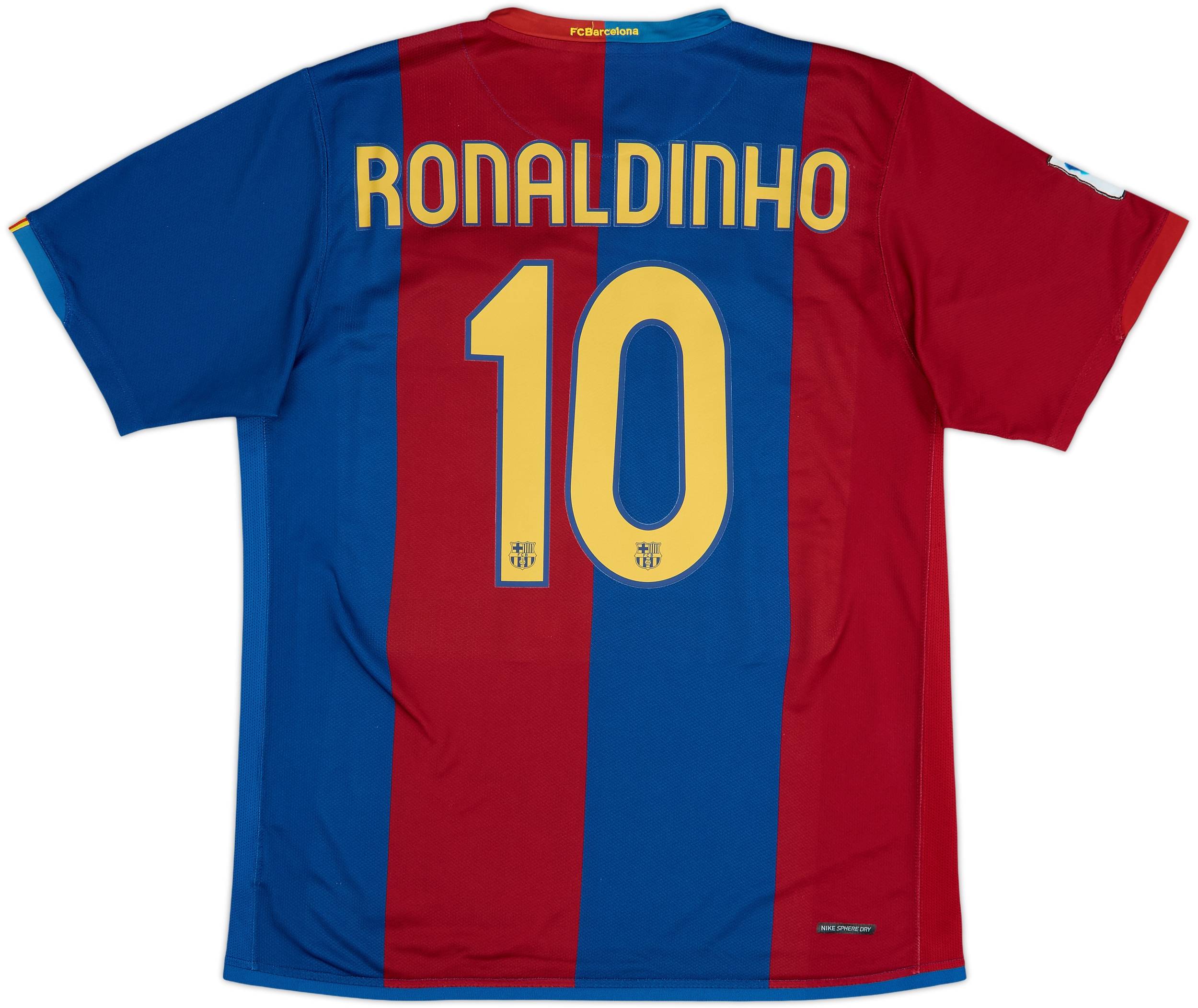 2006-07 Barcelona Home Shirt Ronaldinho #10 - 6/10 - (L)