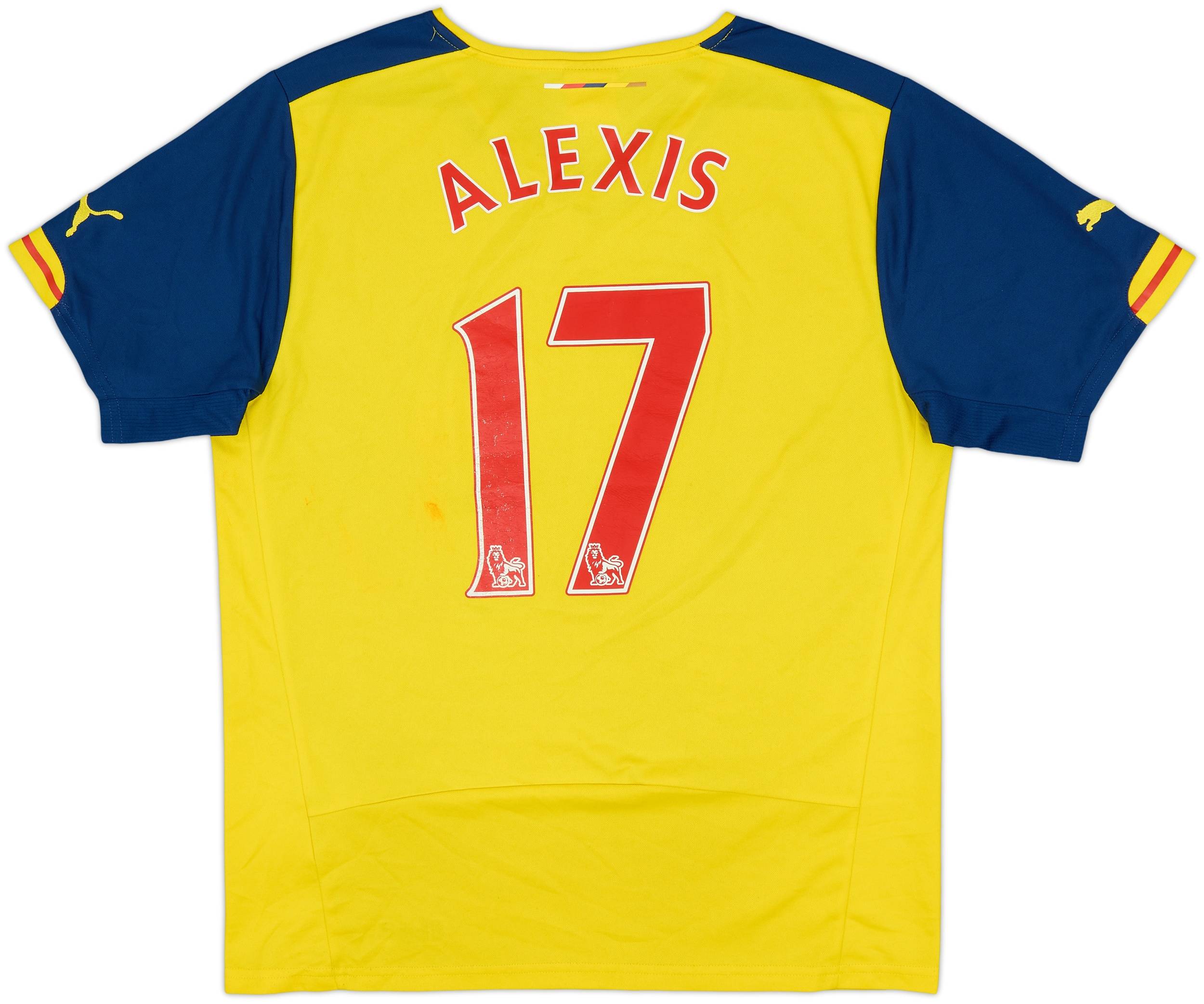 アーセナル 2014/15 ユニフォーム ALEXIS 17 2014-15 Arsenal Away Shirt Alexis #17 - 4/10 - (M)