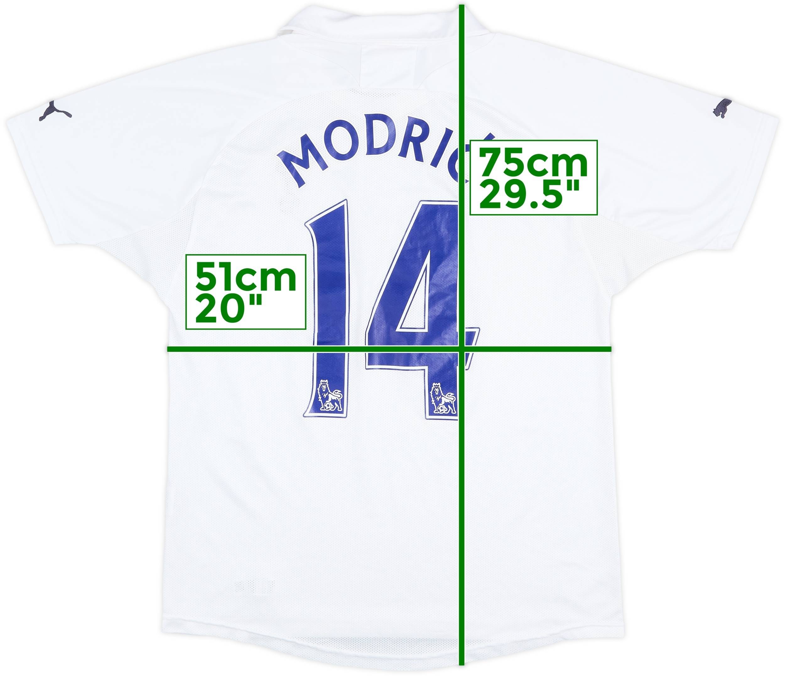 2011-12 Tottenham Home Shirt Modric #14 - 6/10 - (M)