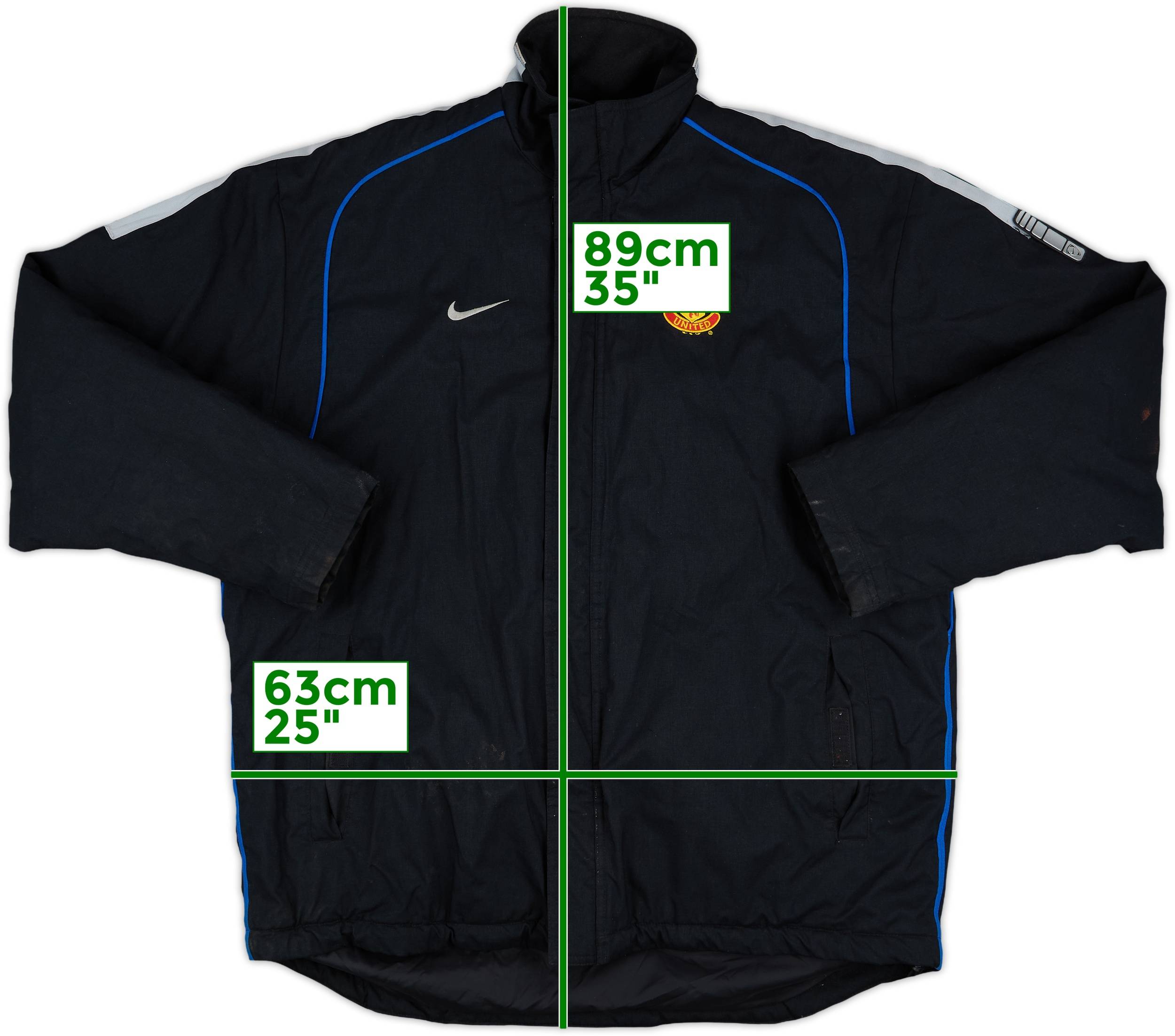 2002-03 Manchester United Nike Padded Bench Coat - 7/10 - (M)