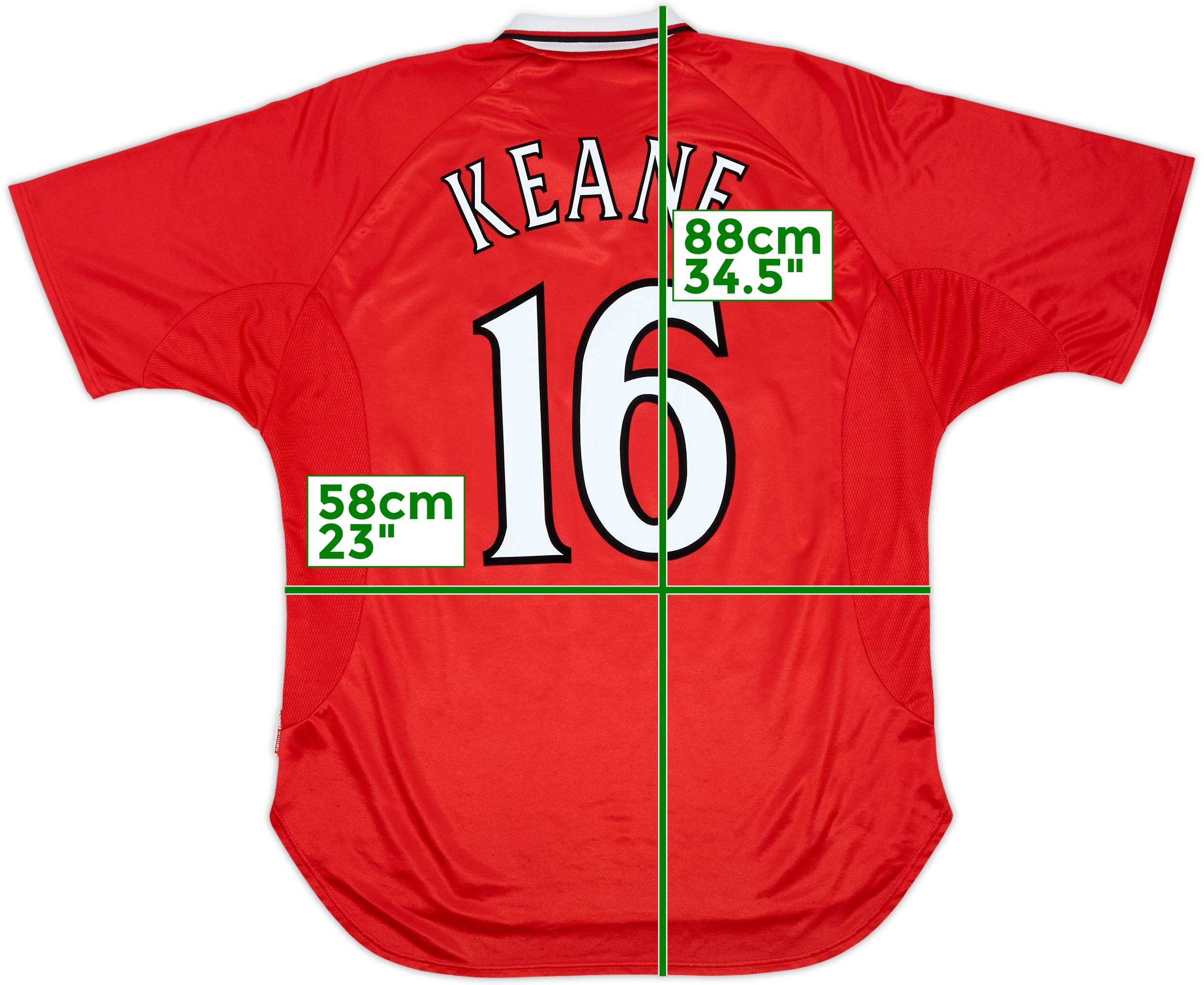 1999-00 Manchester United 'CL Winners' Shirt Keane #16 - 8/10 - (XL)
