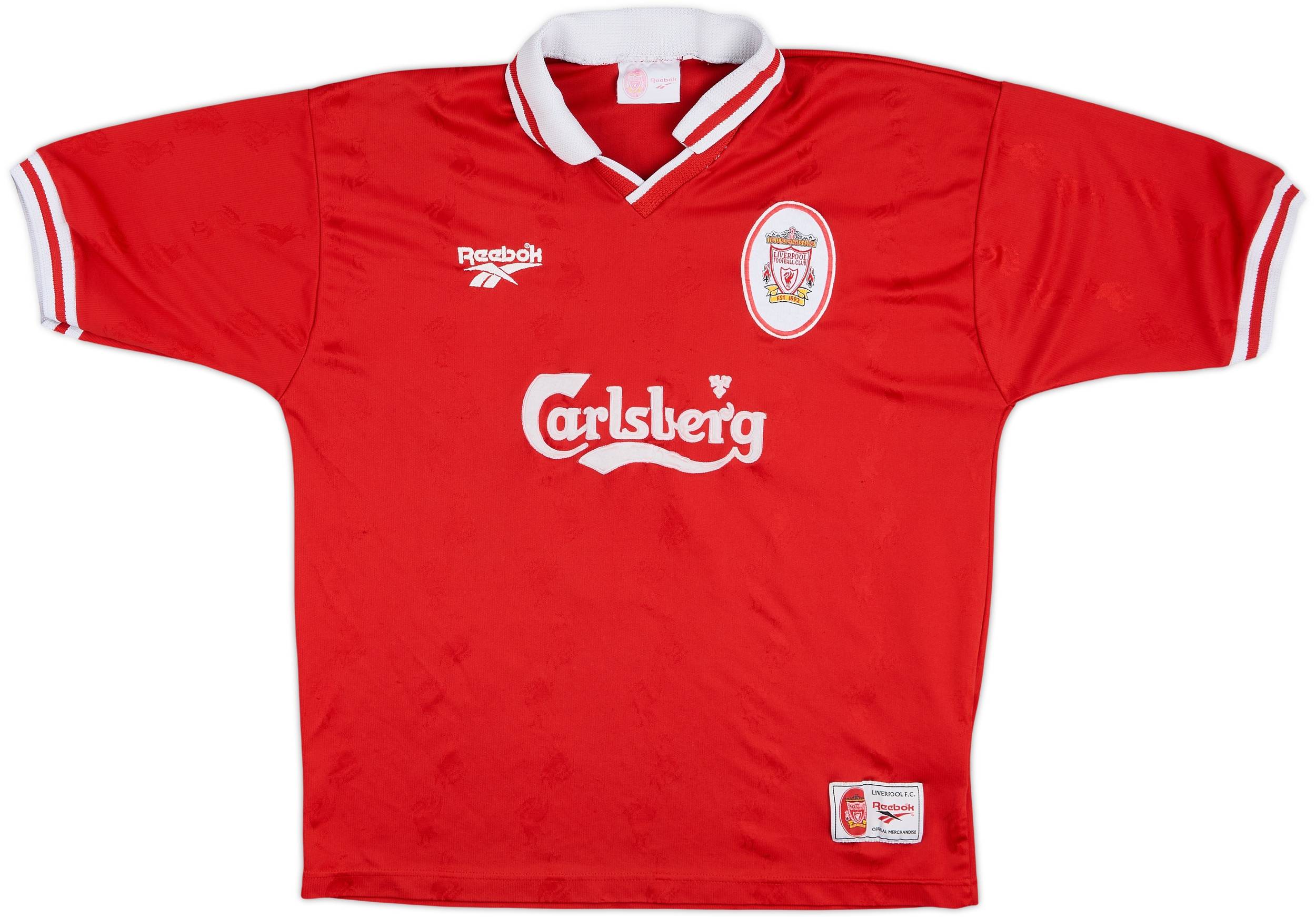 1996-98 Liverpool Home Shirt Owen #18 - 6/10 - (XL)