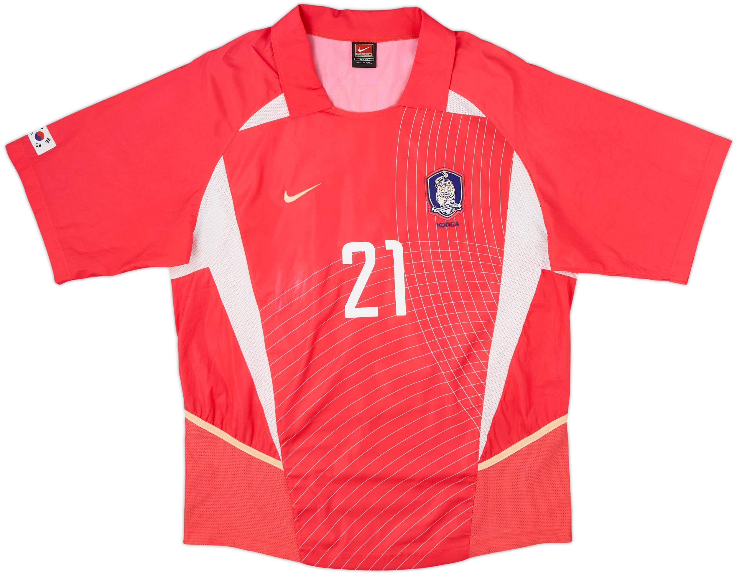 2002-03 South Korea Home Shirt J.S.Park #21 - 5/10 - (M)