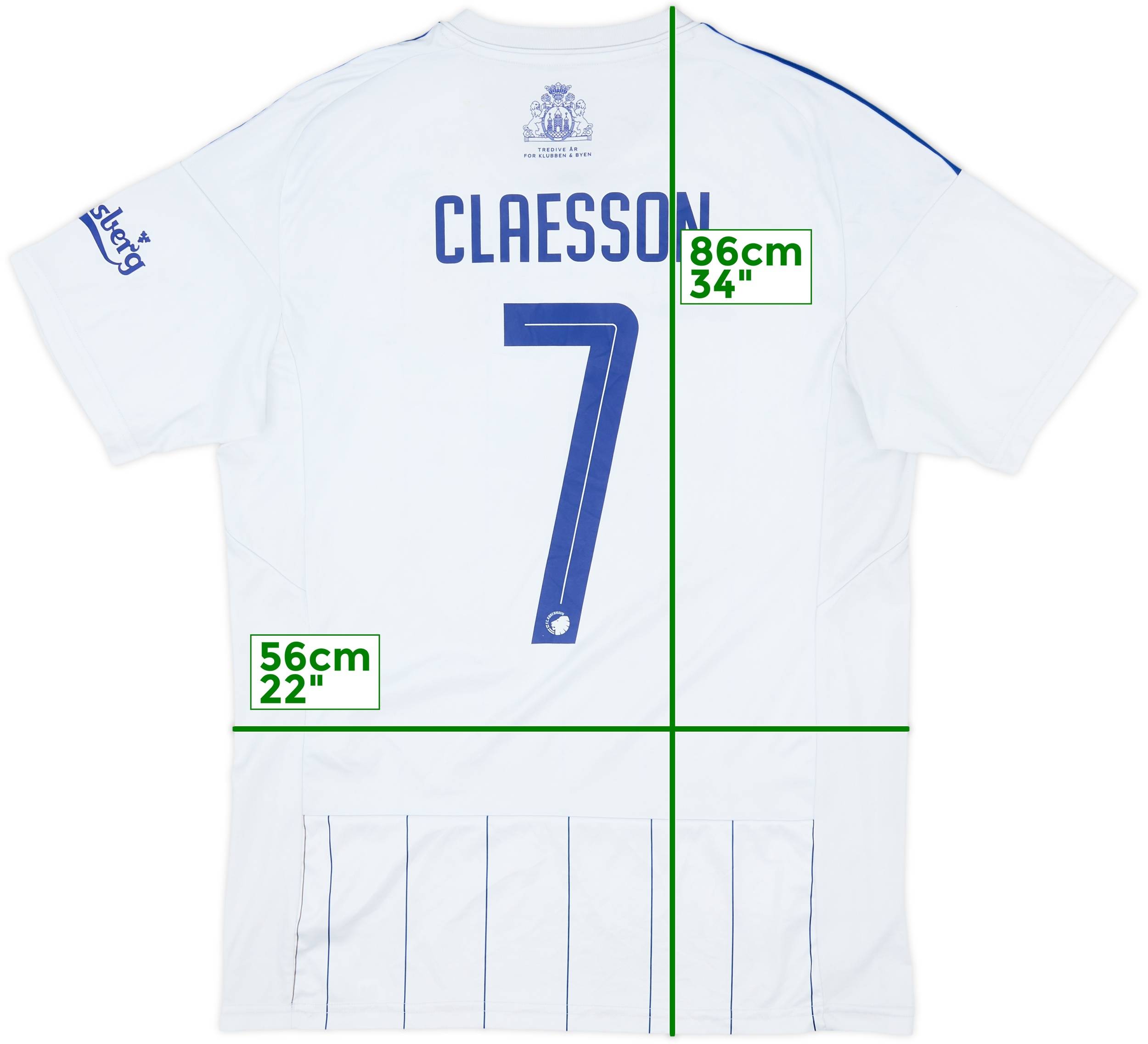 2022-23 FC Copenhagen Home Shirt Claesson #7 6/10 (M) - Main Image