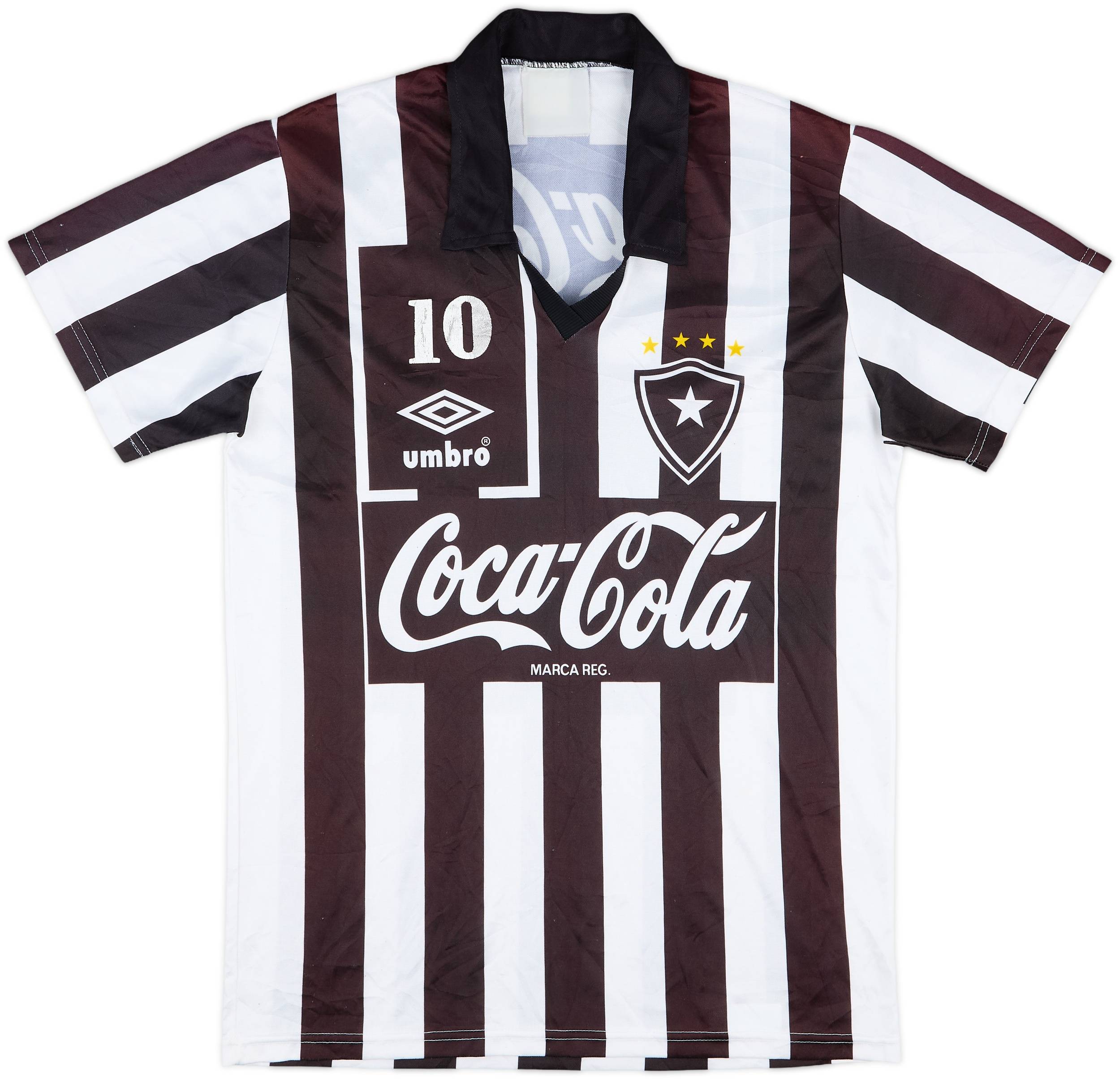 1992 Botafogo Home Shirt #10 - 6/10 - (M)