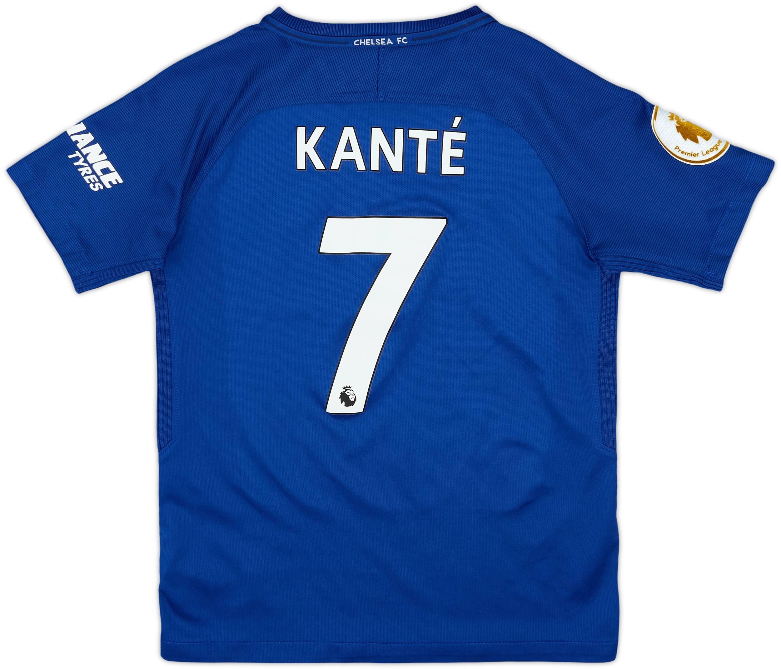 2017-18 Chelsea Home Shirt Kante #7 - 7/10 - (S.Boys)