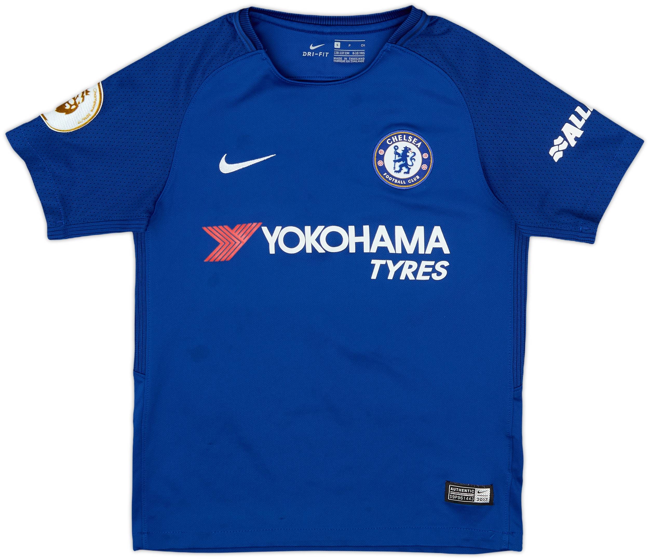 2017-18 Chelsea Home Shirt Kante #7 - 7/10 - (S.Boys)