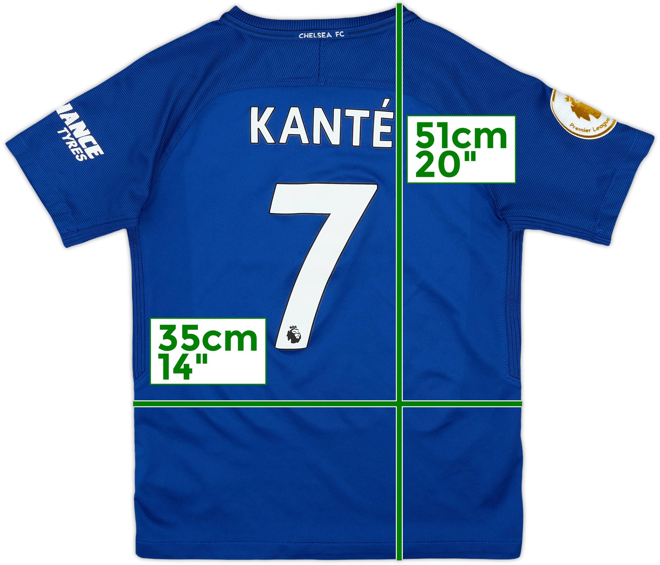 2017-18 Chelsea Home Shirt Kante #7 - 7/10 - (S.Boys)