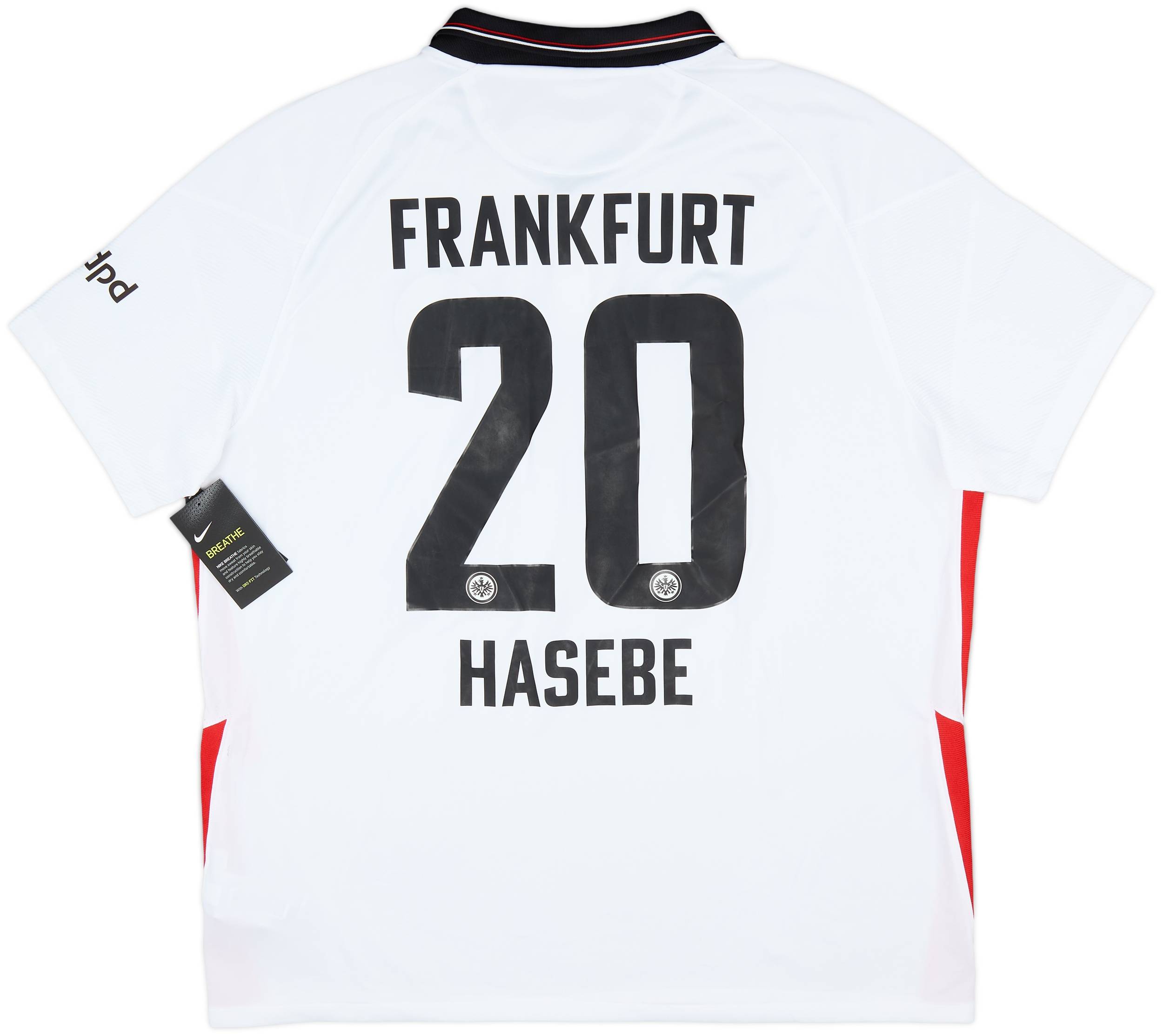 Eintracht Frankfurt 2XL サッカーシャツ 2020-21 Eintracht Frankfurt Away Shirt Hasebe #20 (XXL)