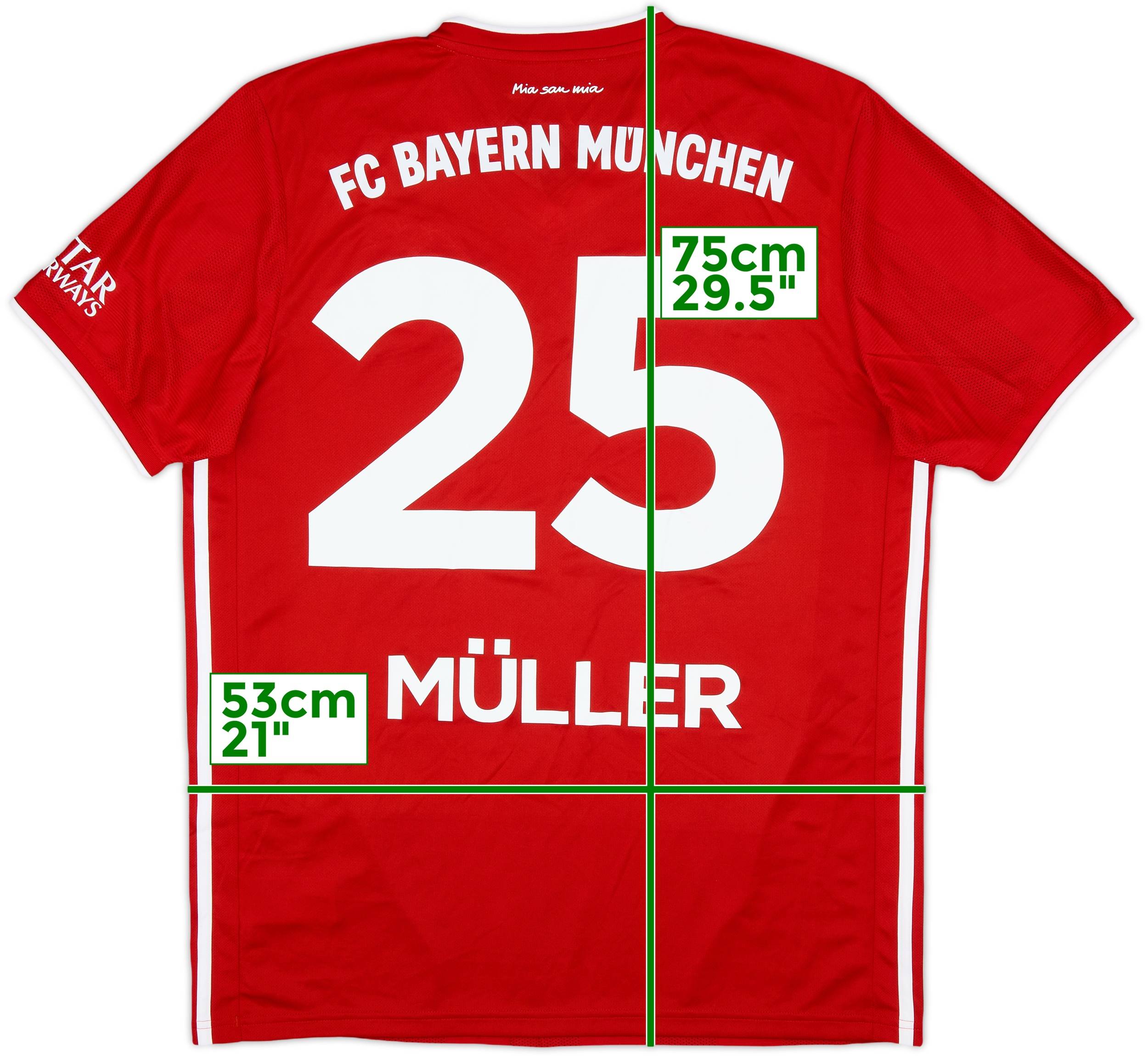 2020-21 Bayern Munich Home Shirt Muller #25 (L)