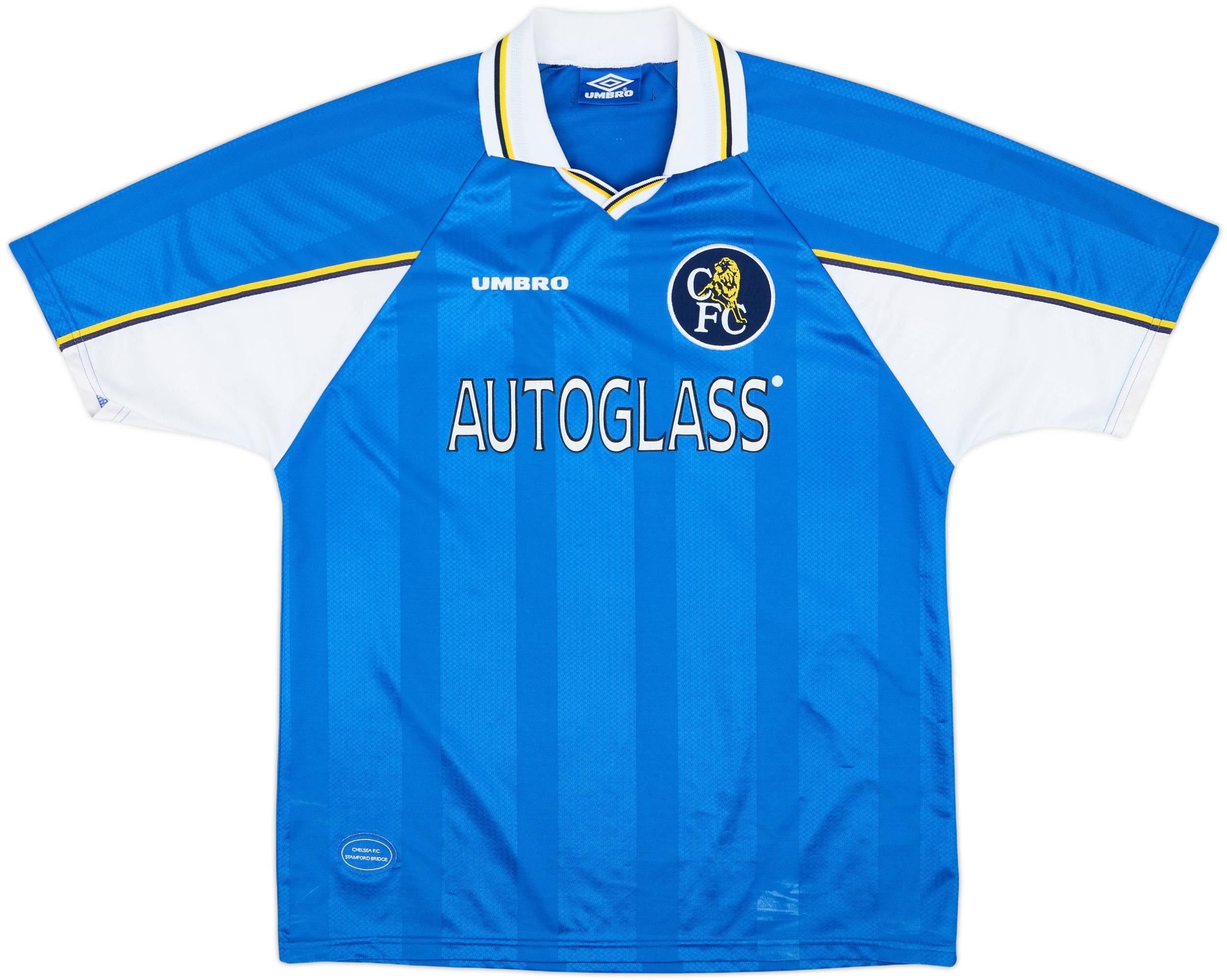 1997-99 Chelsea Home Shirt Zola #25 - 8/10 - (XL)