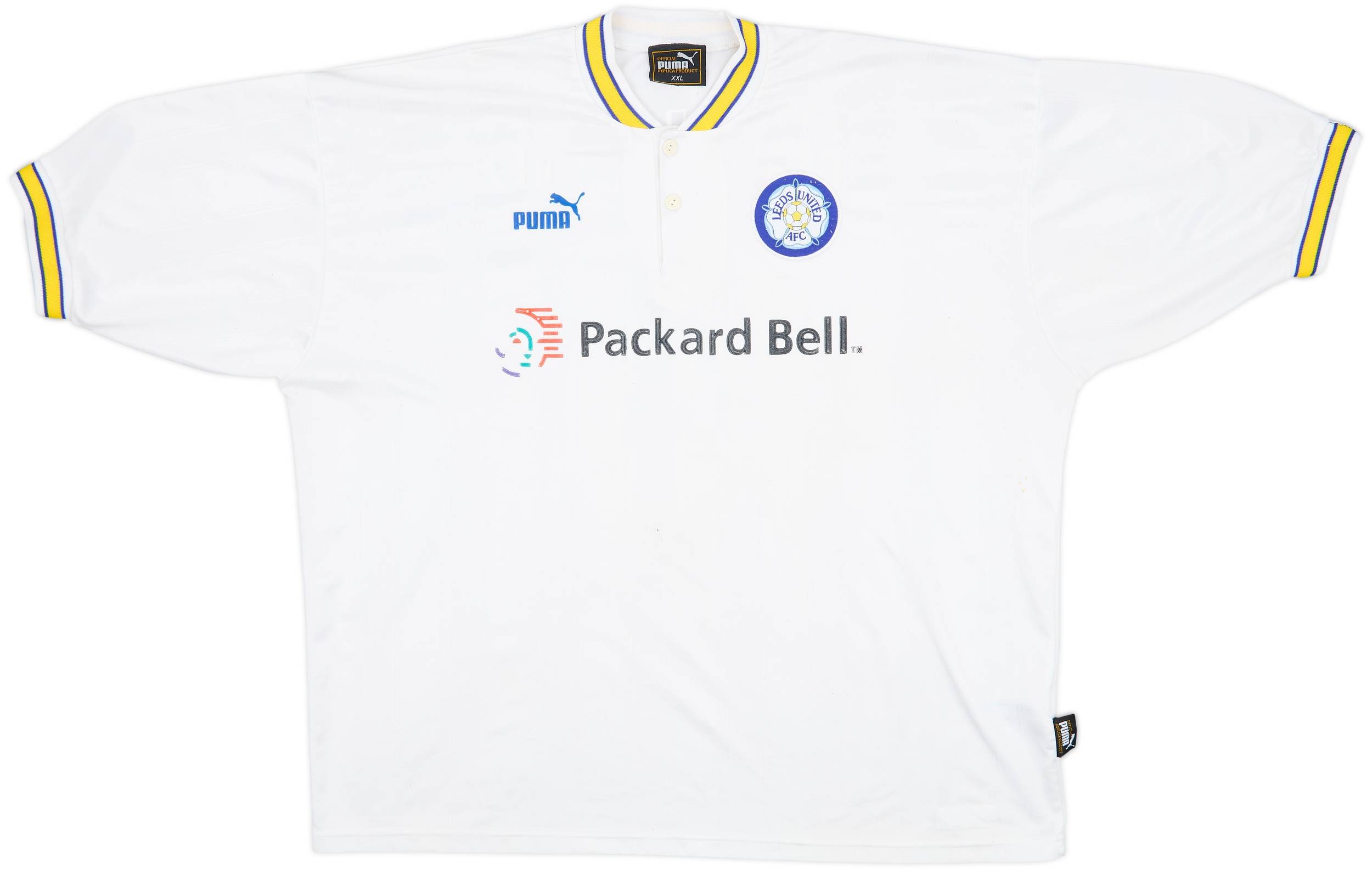 PUMA 1996-1999 LEEDS UNITED shirt △51 LEEDS UNITED 1996 1998 AWAY SHIRT FOOTBALL SOCCER JERSEY