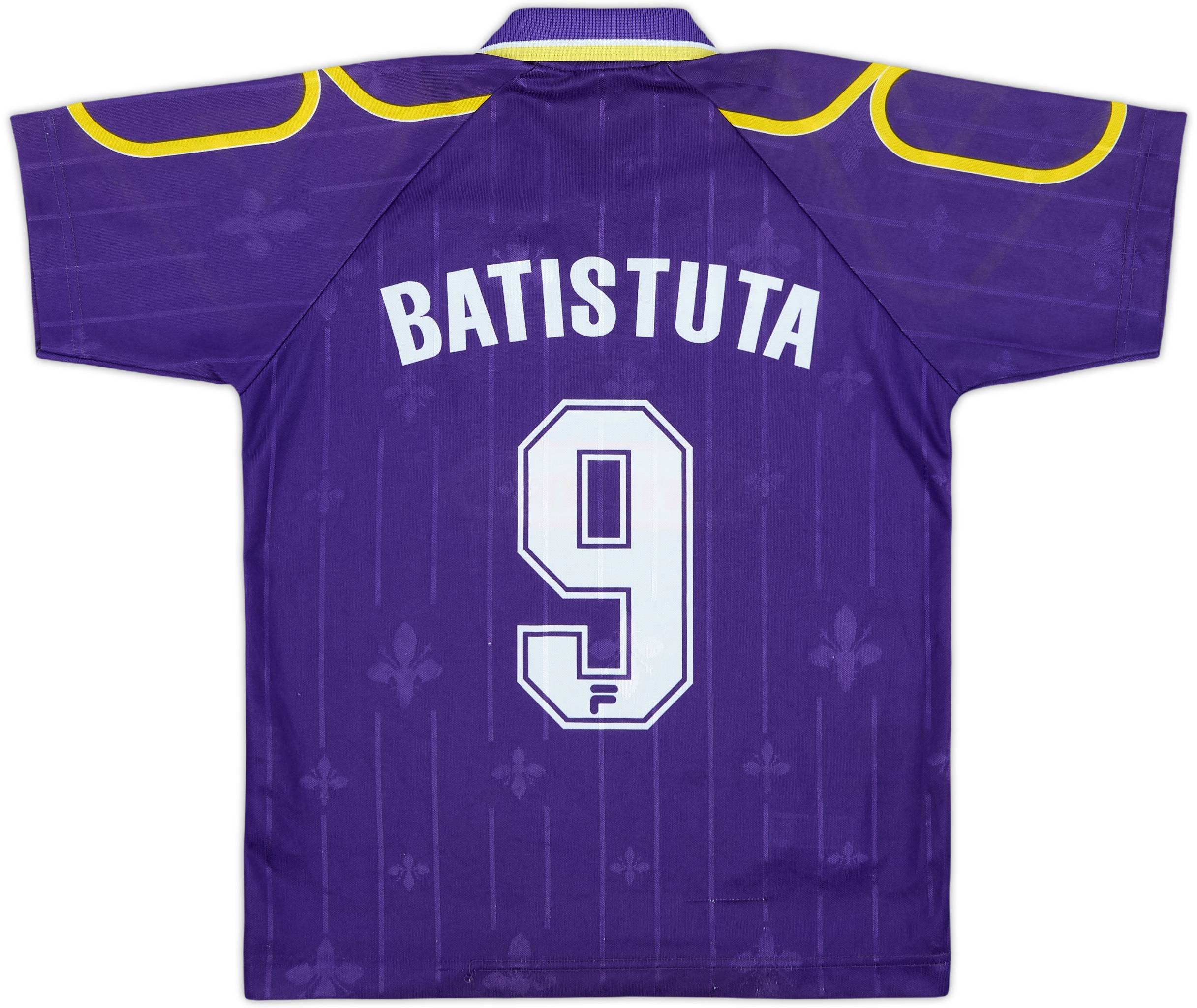 1997-98 Fiorentina Home Shirt Batistuta #9 - 8/10 - (L.Boys)