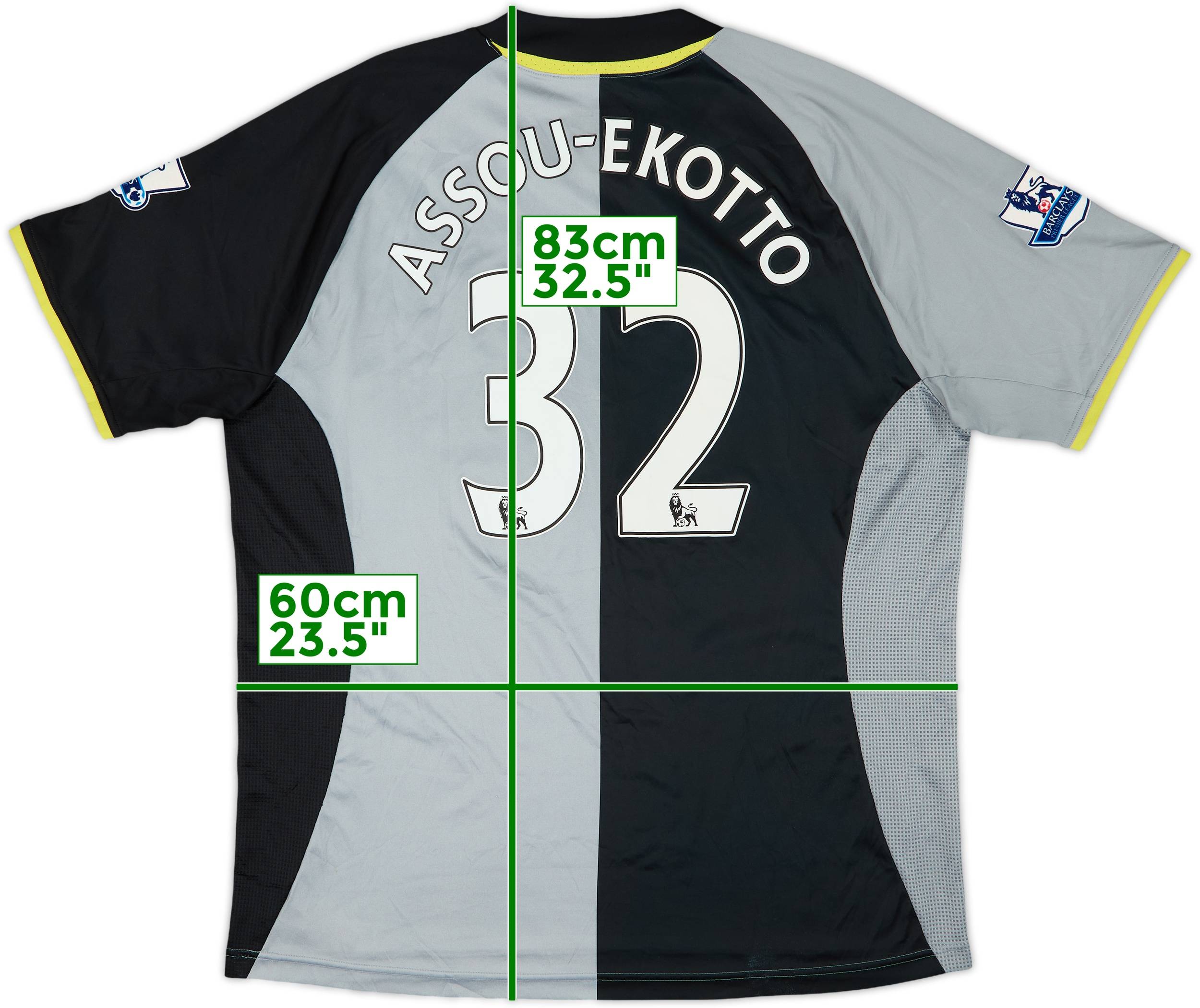 2012-13 Tottenham Third Shirt Assou-Ekotto #32 - 8/10 - (3XL)