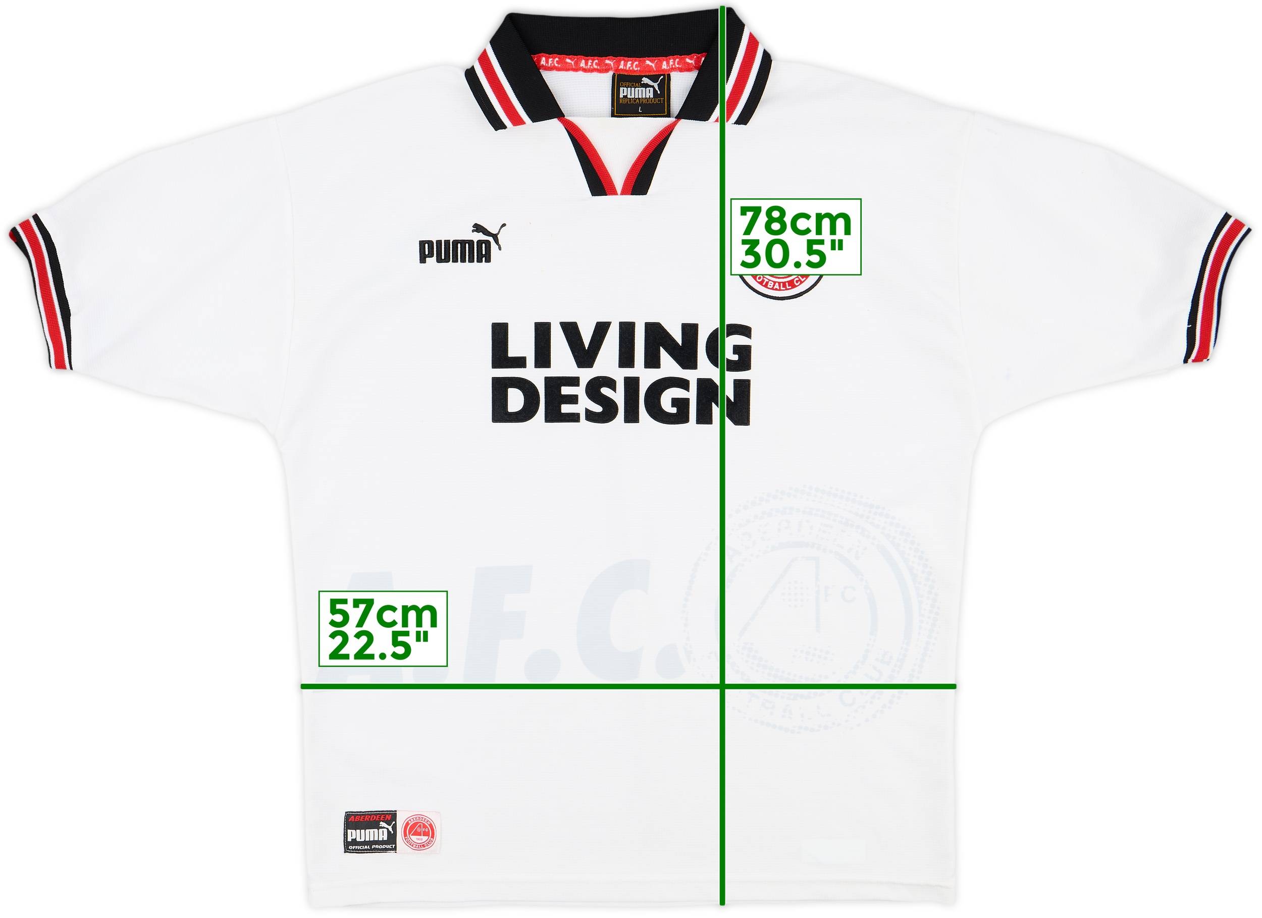 1997-98 Aberdeen Away Shirt - 8/10 - (L)