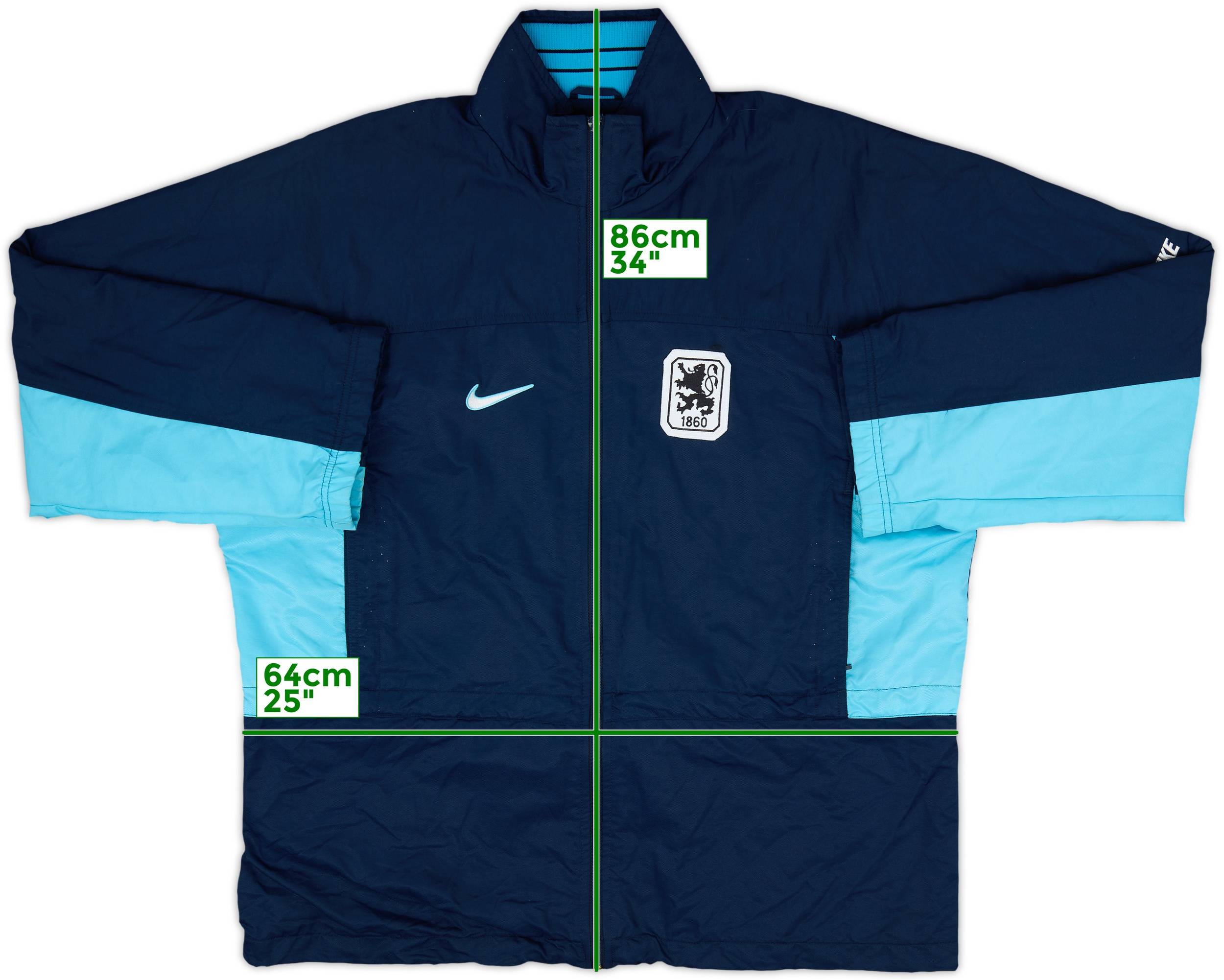 1997-98 1860 Munich Nike Rain Jacket - 8/10 - (L)