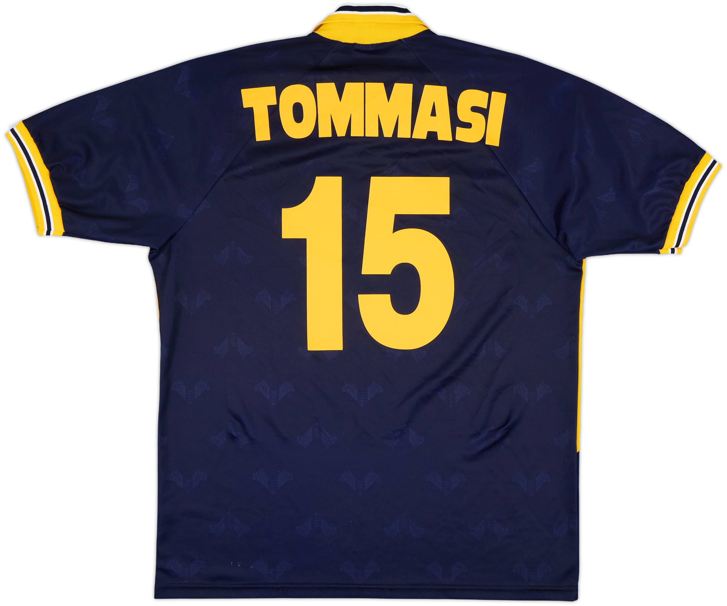 パルマ トマス・ブローリン選手 1995年時 ユニフォーム スウェーデン代表 M 1995-96 Hellas Verona Home Shirt Tommasi #15 - 8/10 - (XL)