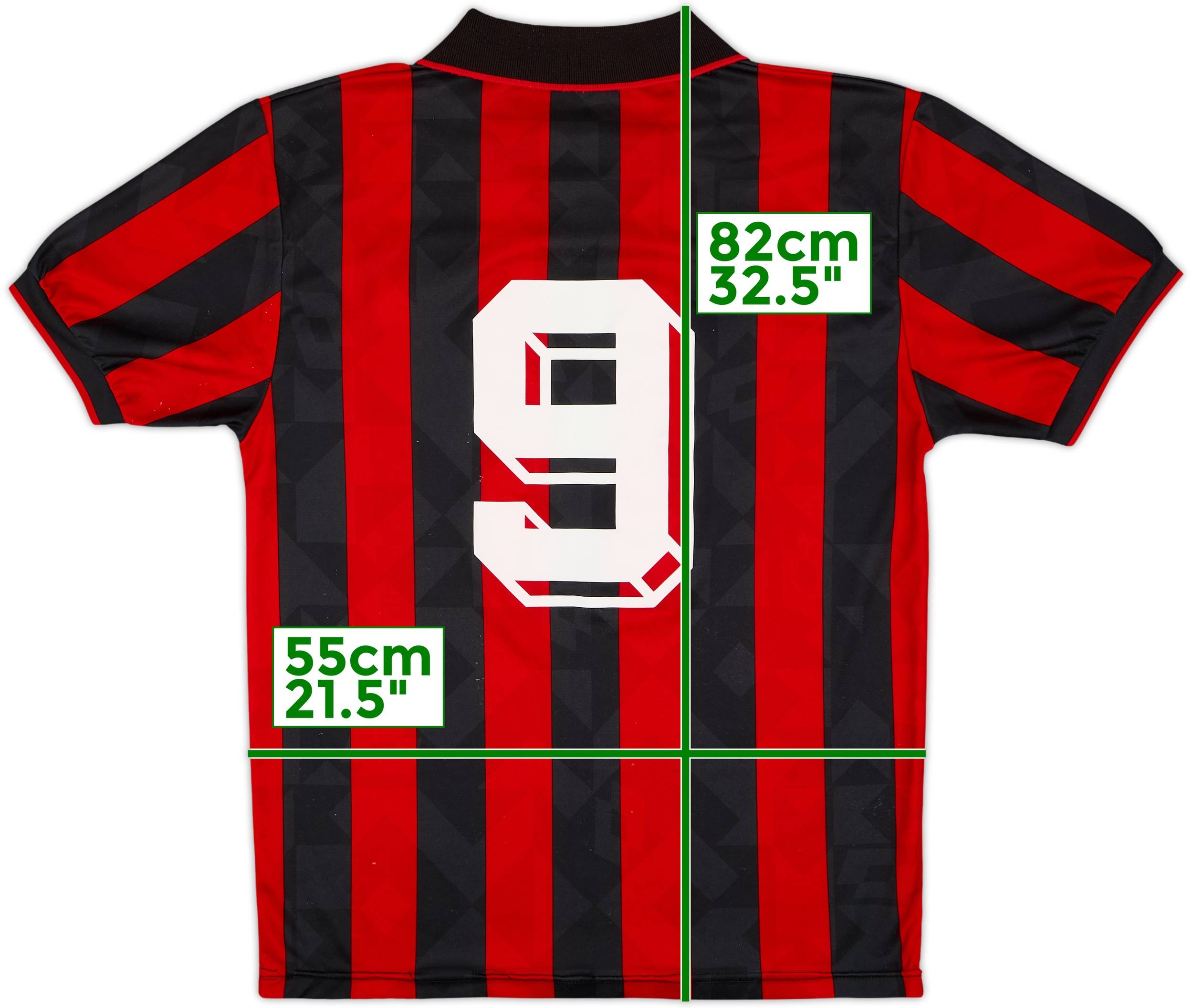 ウェア AC MILAN 94/95 CHAMPIONS LEAGUE Model 1994-95 AC Milan *CHAMPIONS LEAGUE* home jersey - L • RB