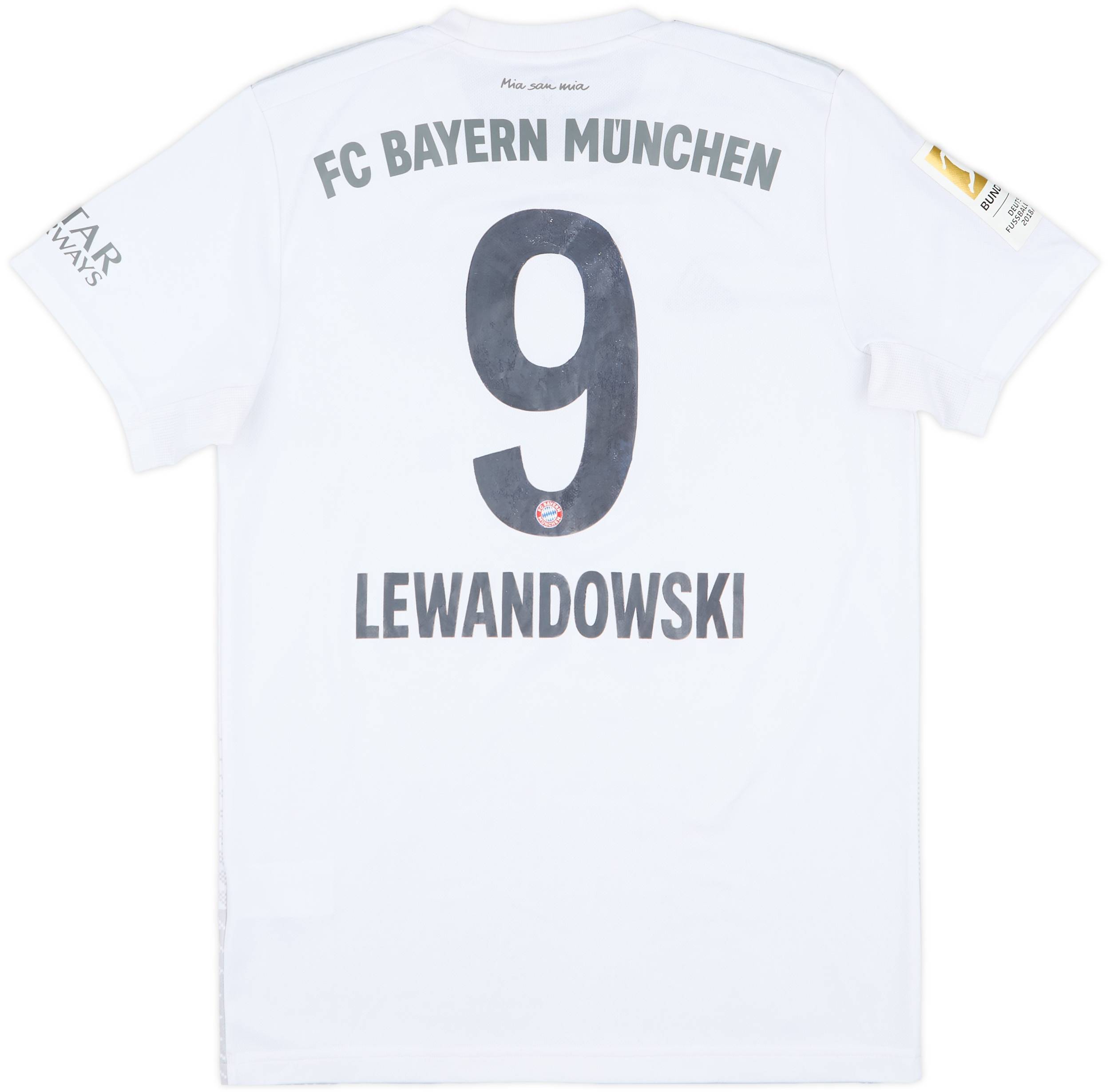 2019-20 Bayern Munich Away Shirt Lewandowski #9 6/10 (M)
