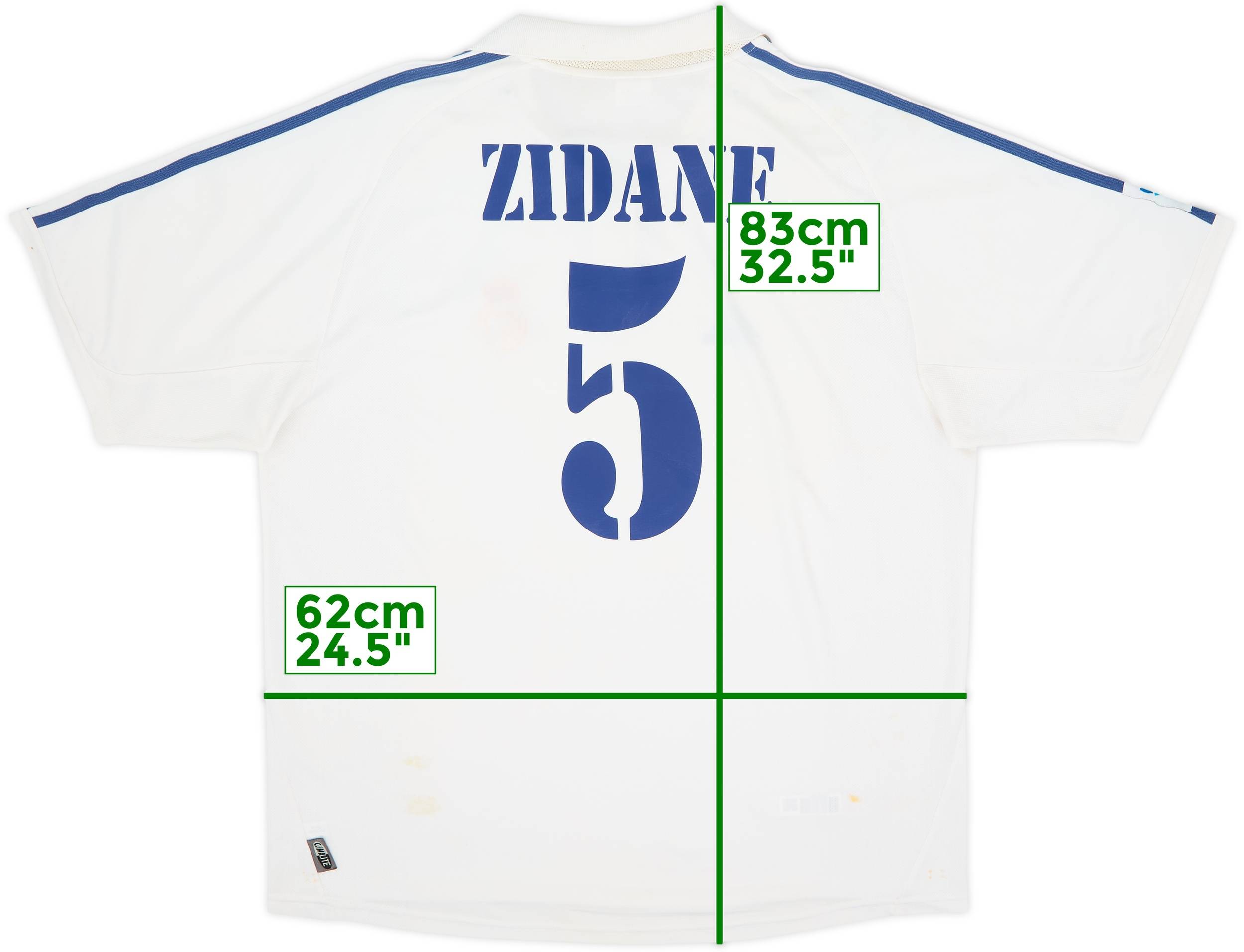 2001 Real Madrid Home Shirt Zidane #5 - 7/10 - (XL)