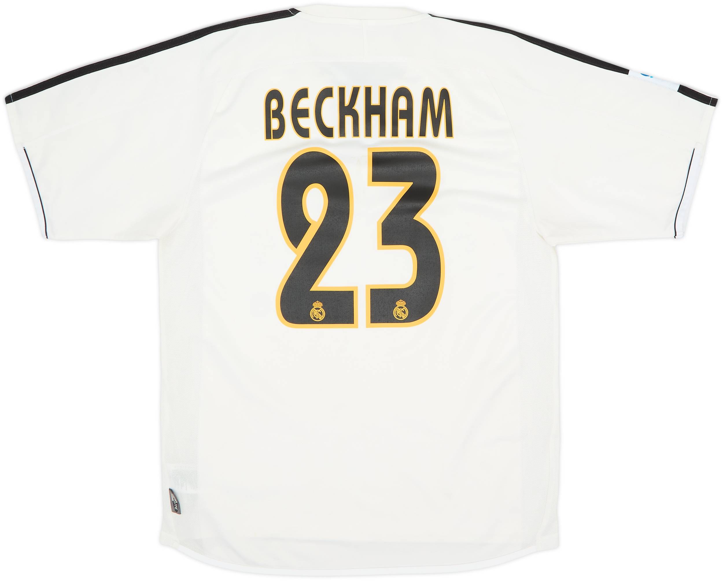 2003-04 Real Madrid Home Shirt Beckham #23 - 6/10 - (S)