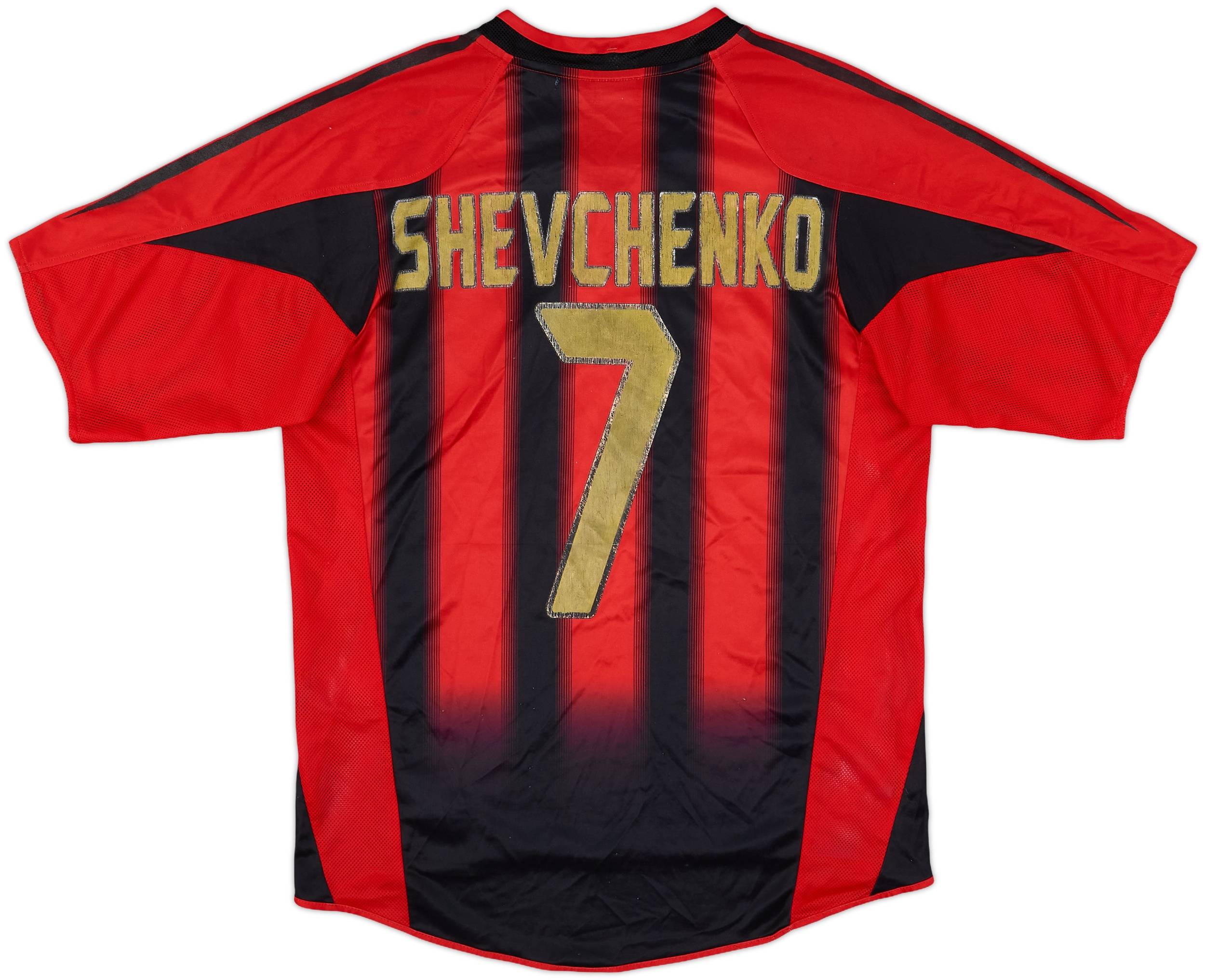 2004-05 AC Milan Home Shirt Shevchenko #7 - 4/10 - (S)
