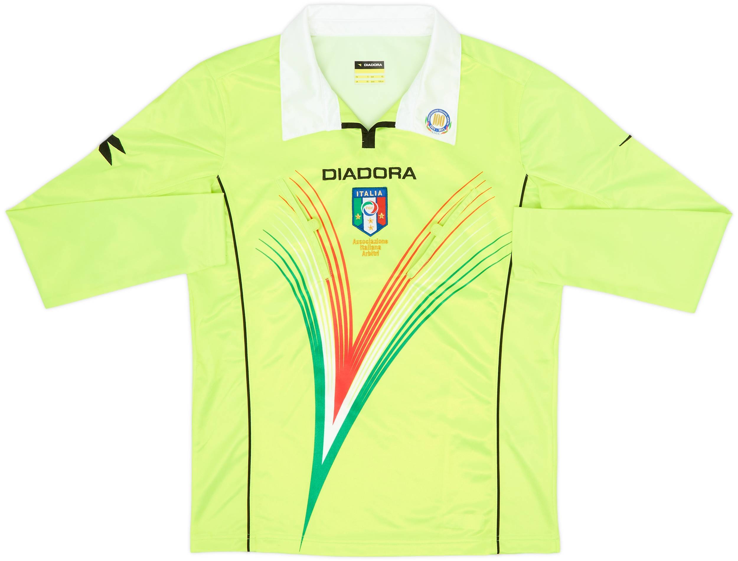 2011-12 Italy Diadora Referee L/S Shirt - 9/10 - (XS)
