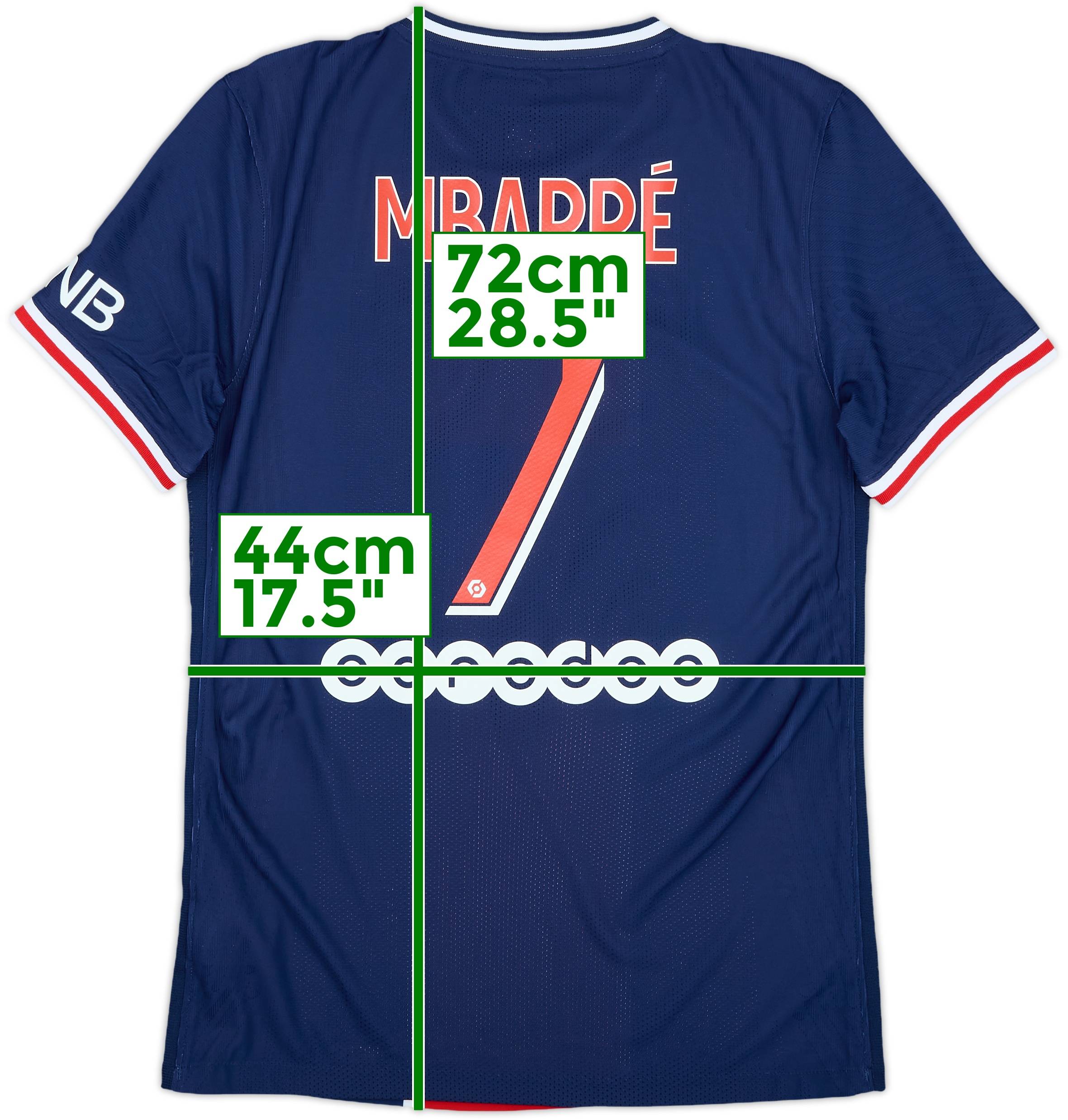 2020-21 Paris Saint-Germain Authentic Home Shirt Mbappe #7 (S)