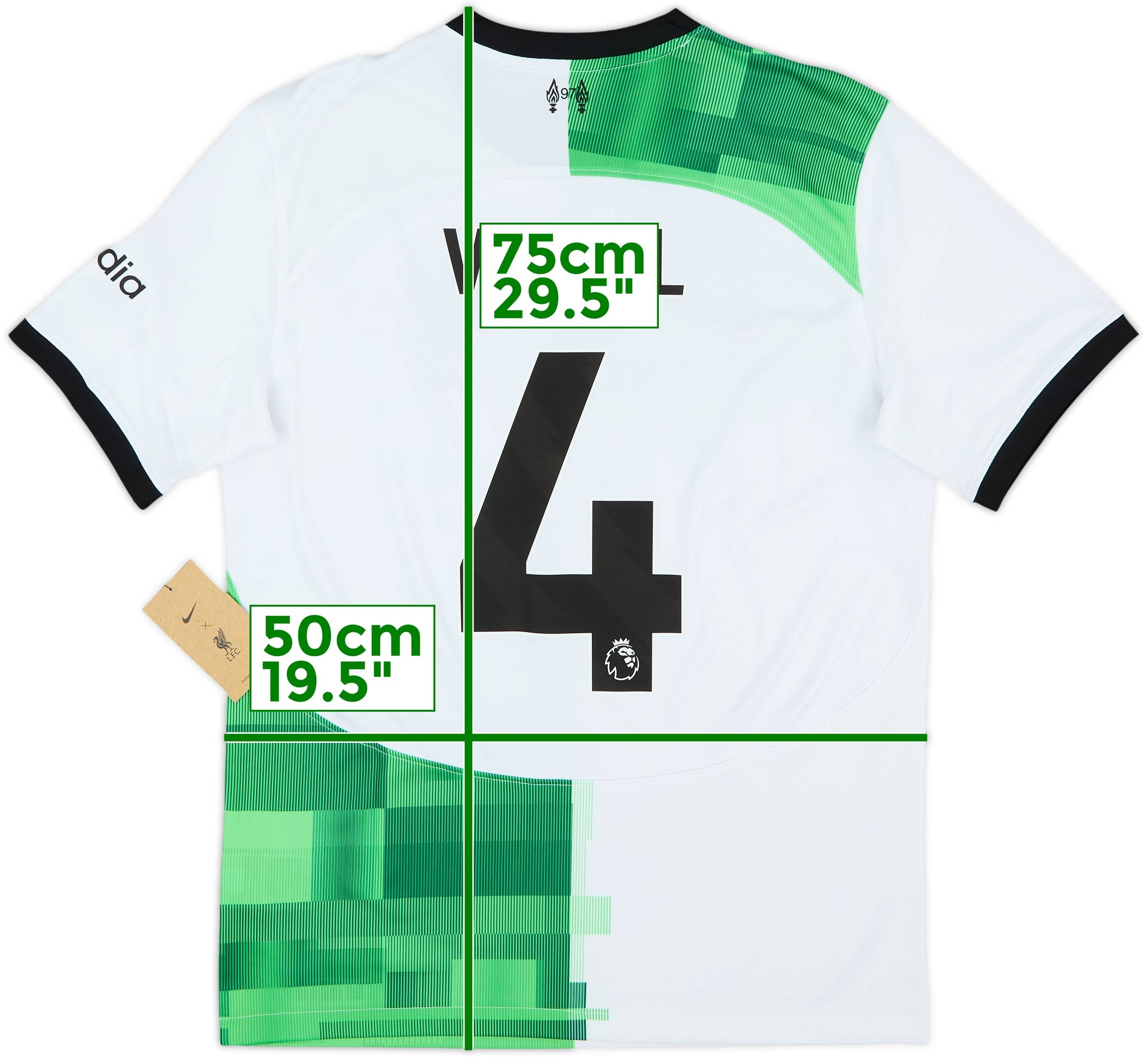 2023-24 Liverpool Away Shirt Virgil #4 (M)