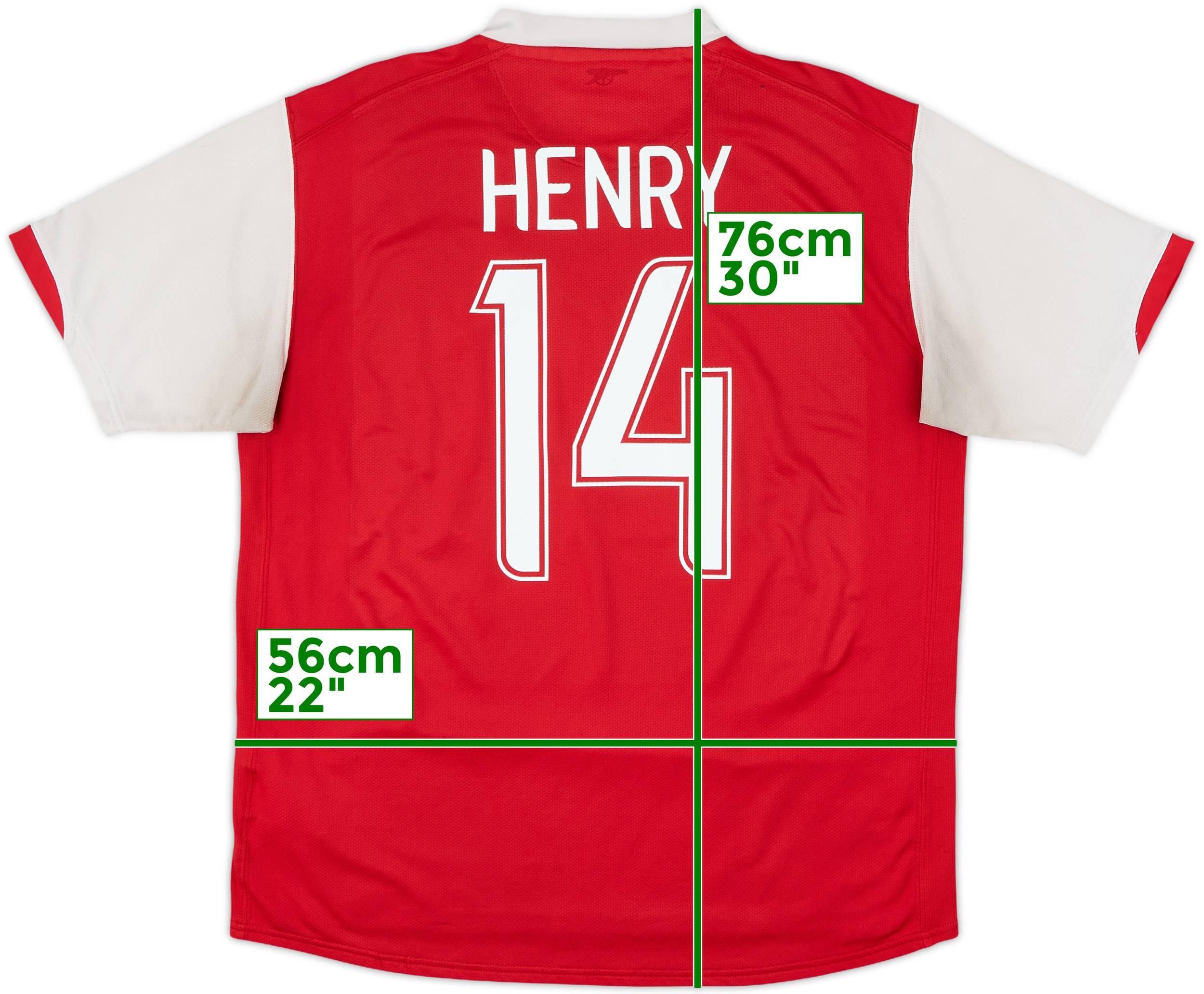 2006-08 Arsenal Home Shirt Henry #14 - 3/10 - (L)