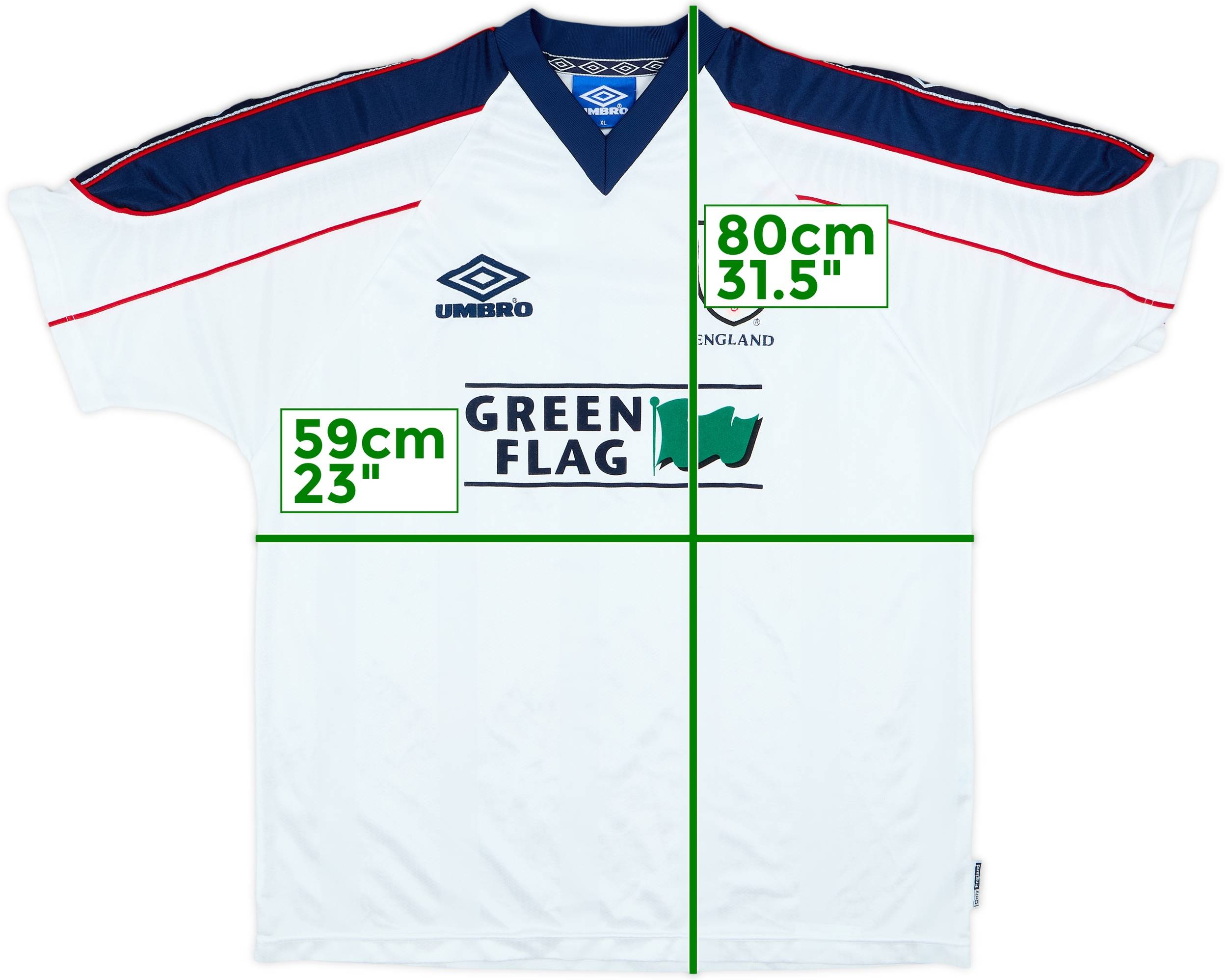 1998-00 England Umbro Training Shirt - 6/10 - (XL)