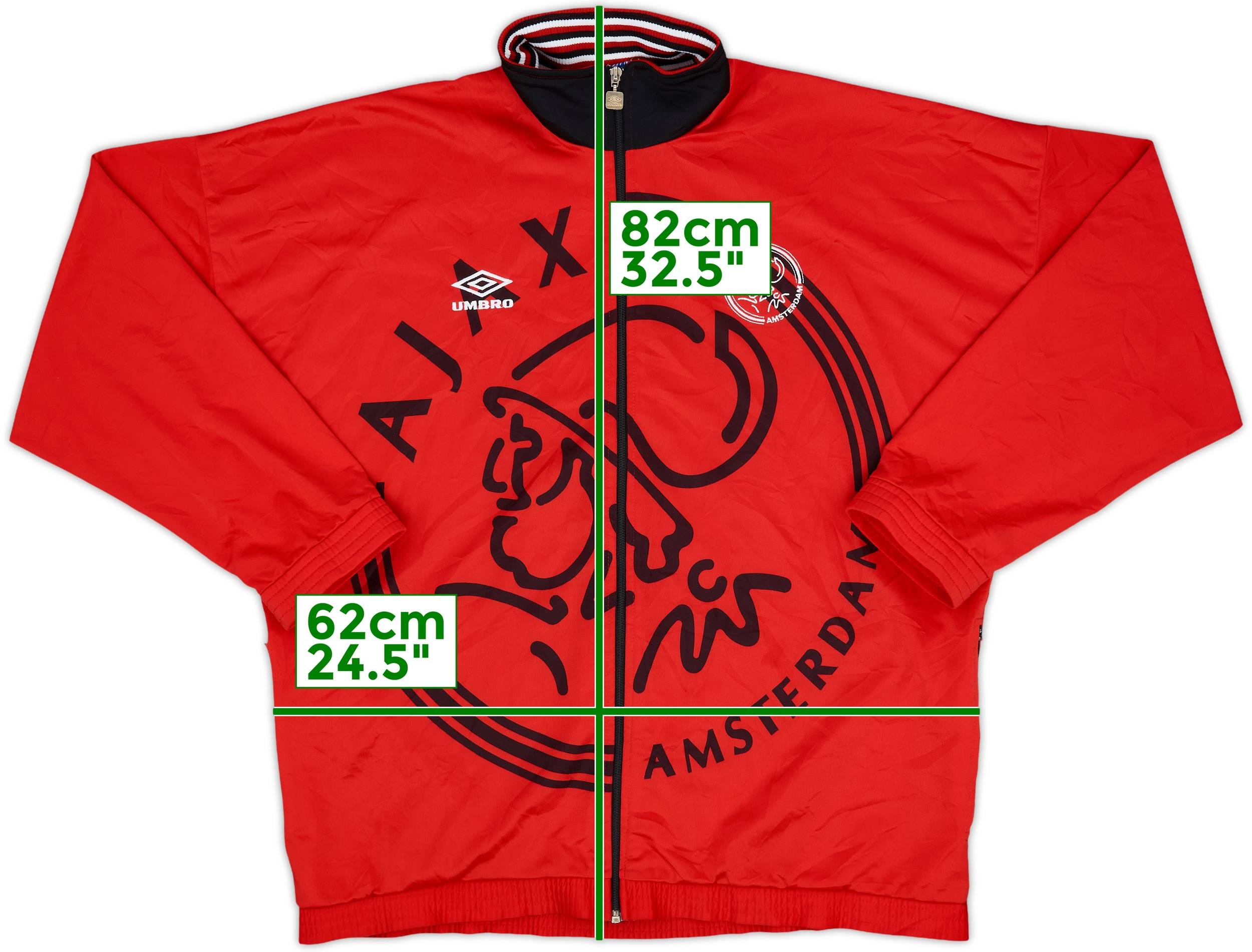 1995-96 Ajax Umbro Track Jacket - 9/10 - (XL)