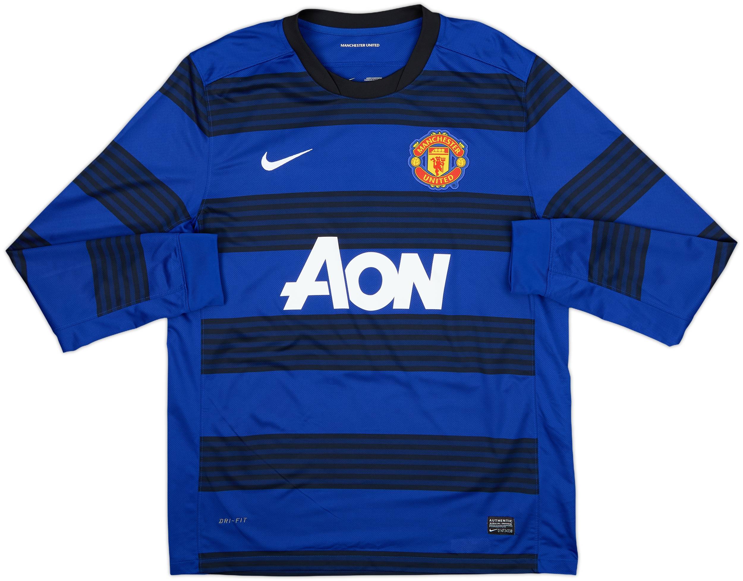 2011-13 Manchester United Away L/S Shirt Rooney #10 10/10 (L)