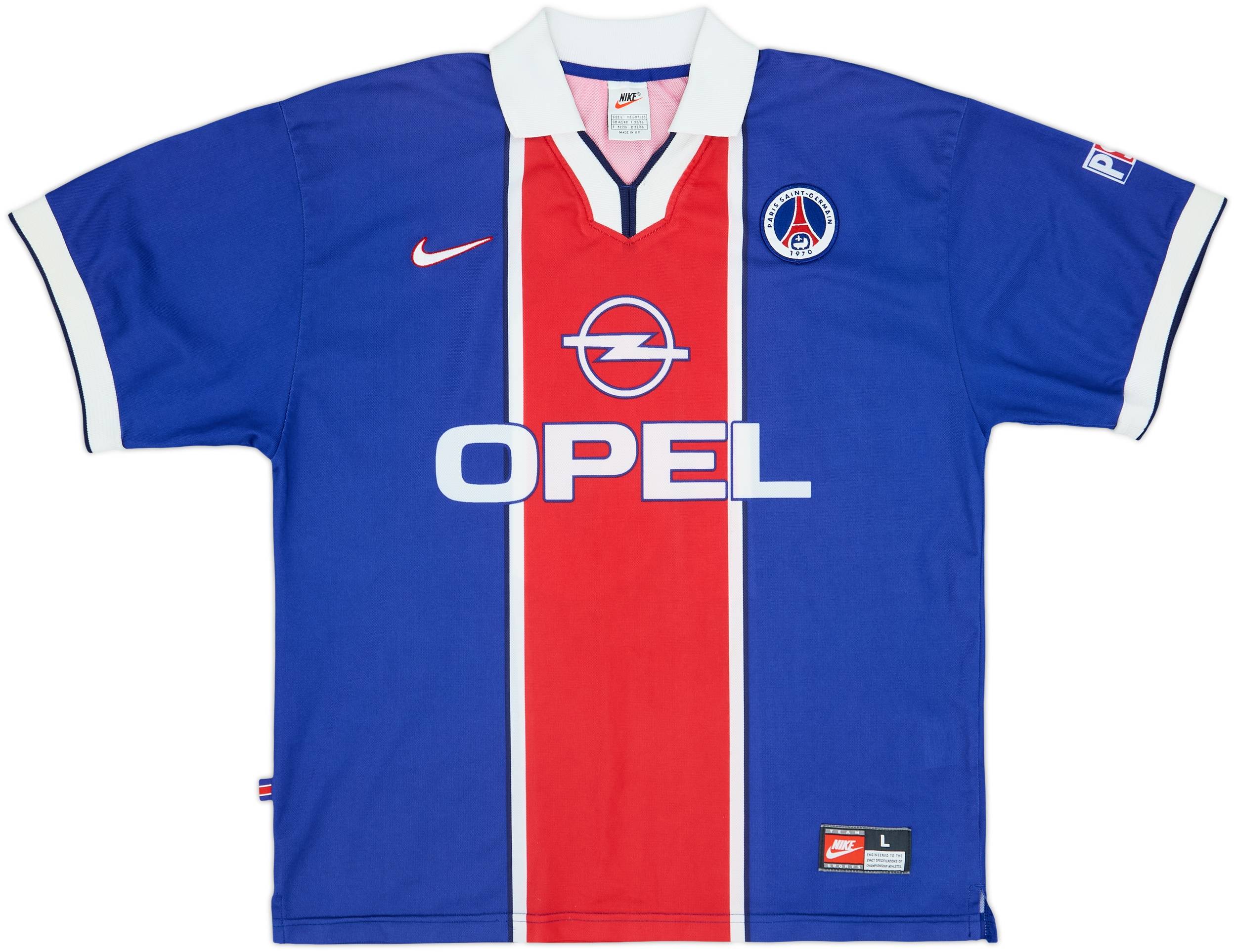 1997-98 Paris Saint-Germain Home Shirt Rai #10 - 9/10 - (L)