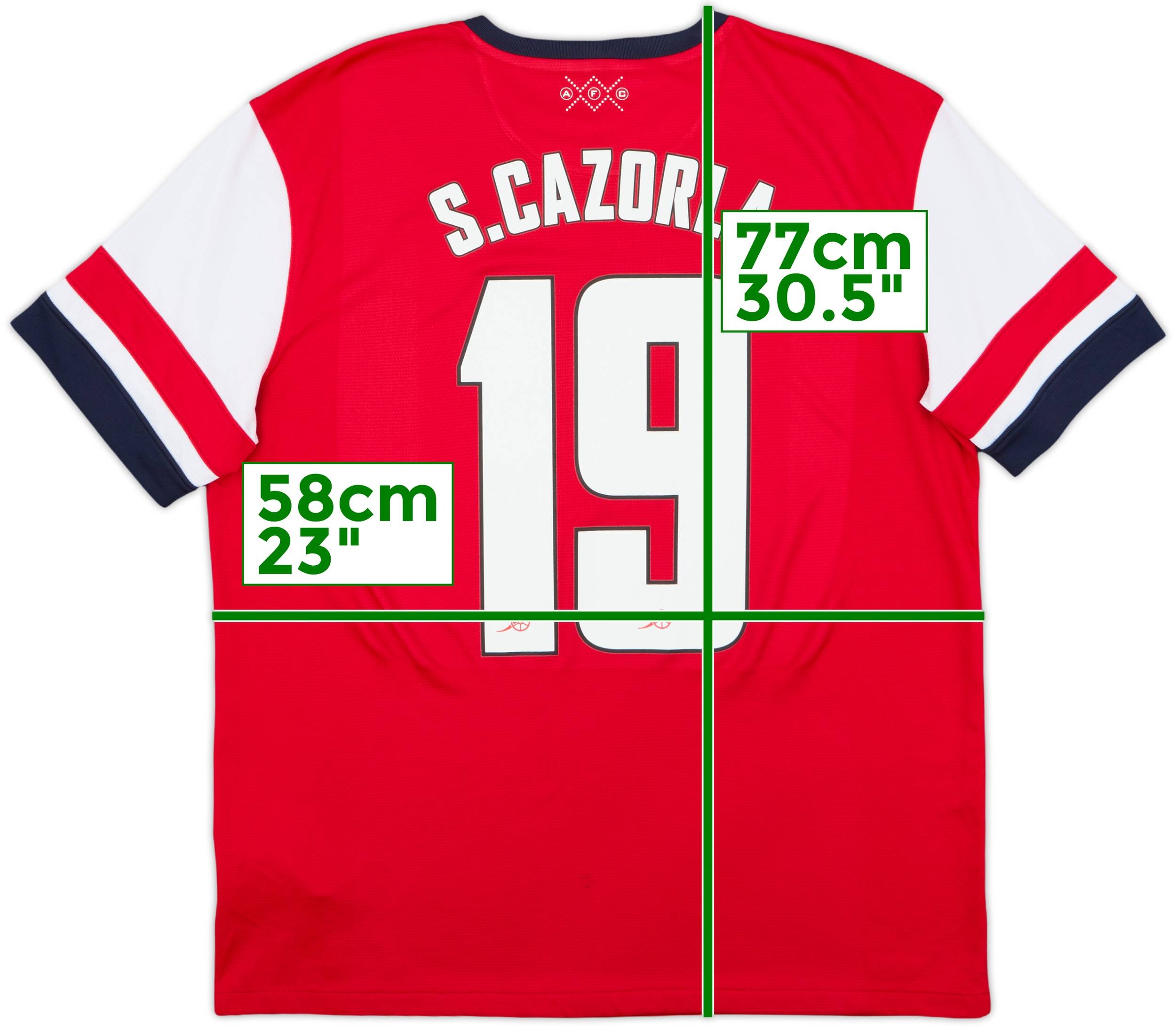 2012-14 Arsenal Home Shirt S.Cazorla #19 - 9/10 - (XL)