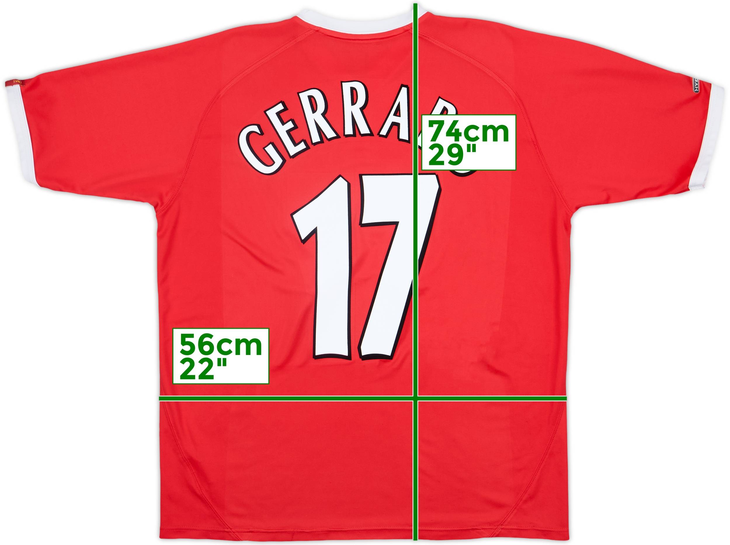 2001-03 Liverpool CL Shirt Gerrard #17 - 6/10 - (L)