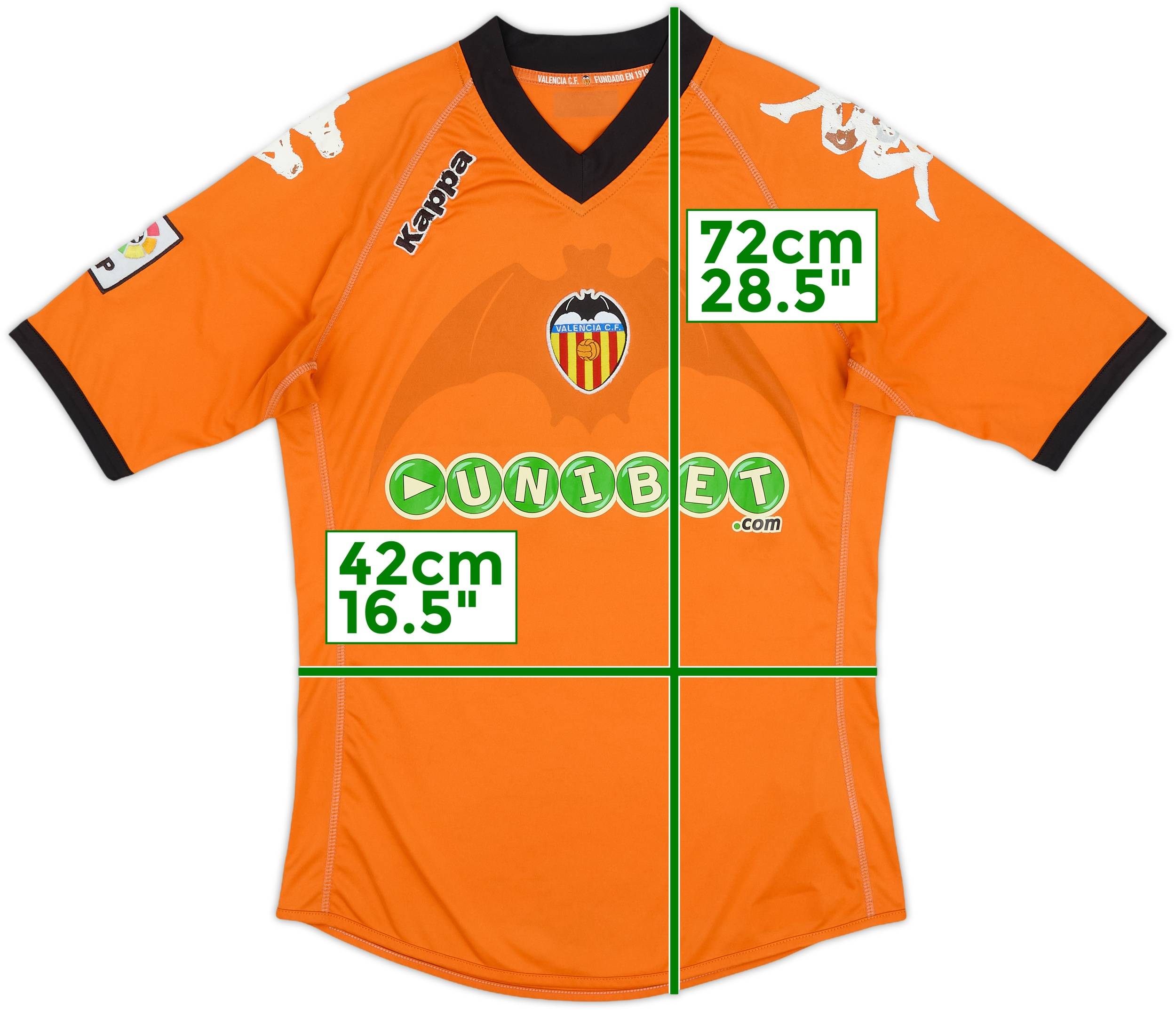 2010-11 Valencia Away Shirt - 5/10 - (S)