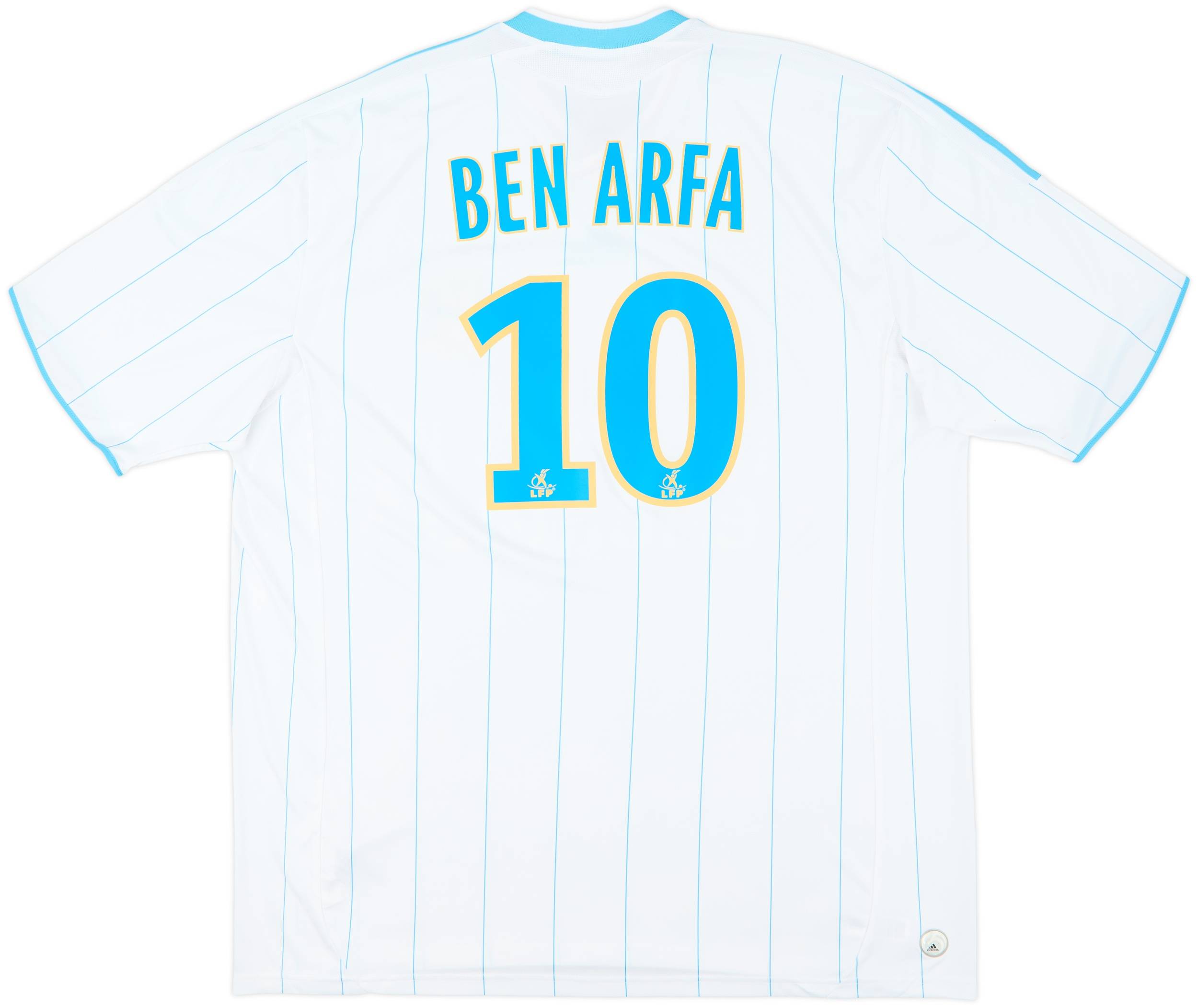 2009-10 Olympique Marseille Home Shirt Ben Arfa #10 - 9/10 - (XXL)