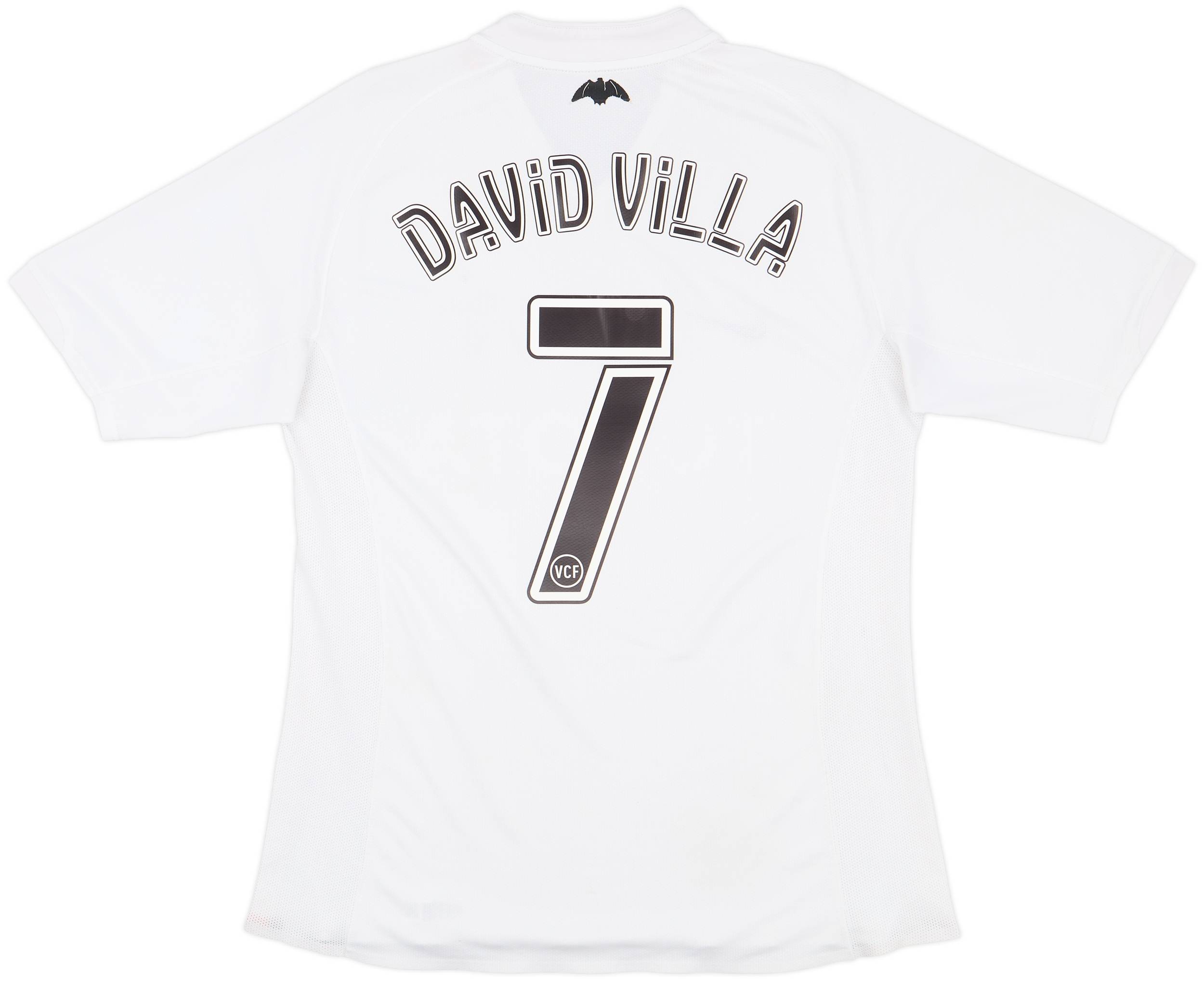 2006-07 Valencia Home Shirt David Villa #7 - 8/10 - (L)