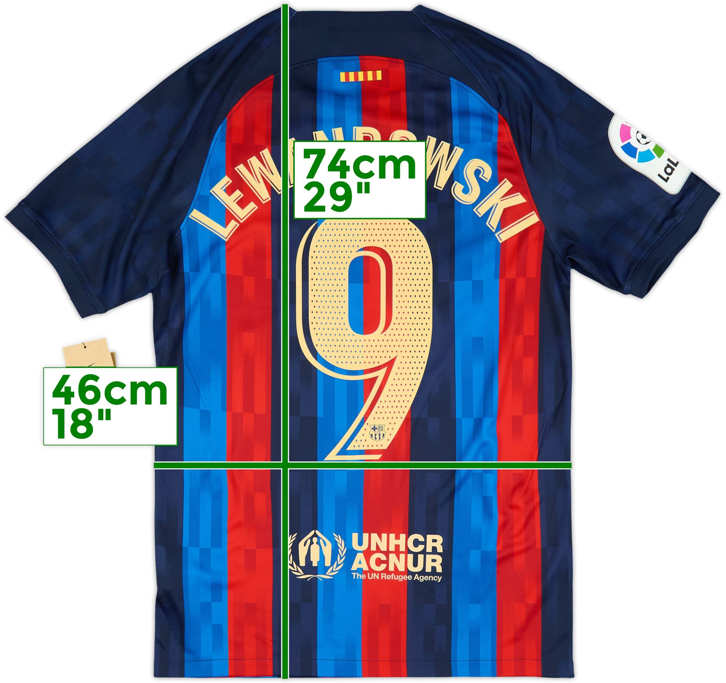 2022-23 Barcelona Home Shirt Lewandowski #9 (S)