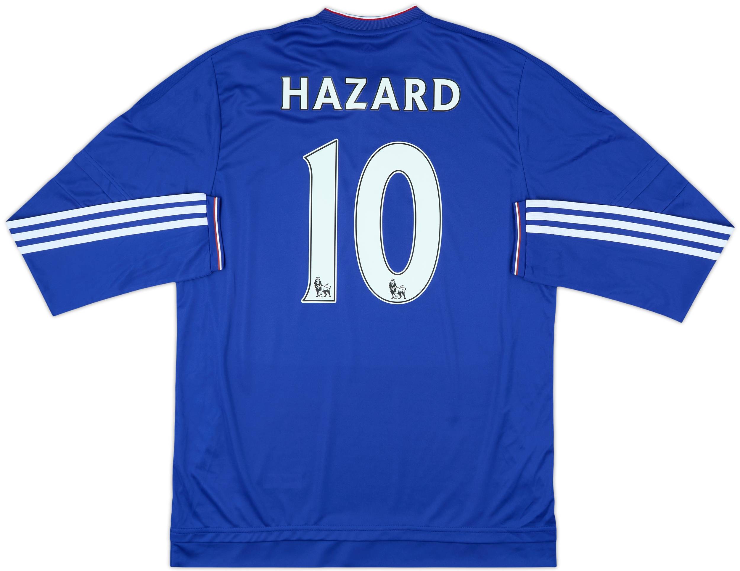 2015-16 Chelsea Player Issue Home L/S Shirt Hazard #10 (L/XL)